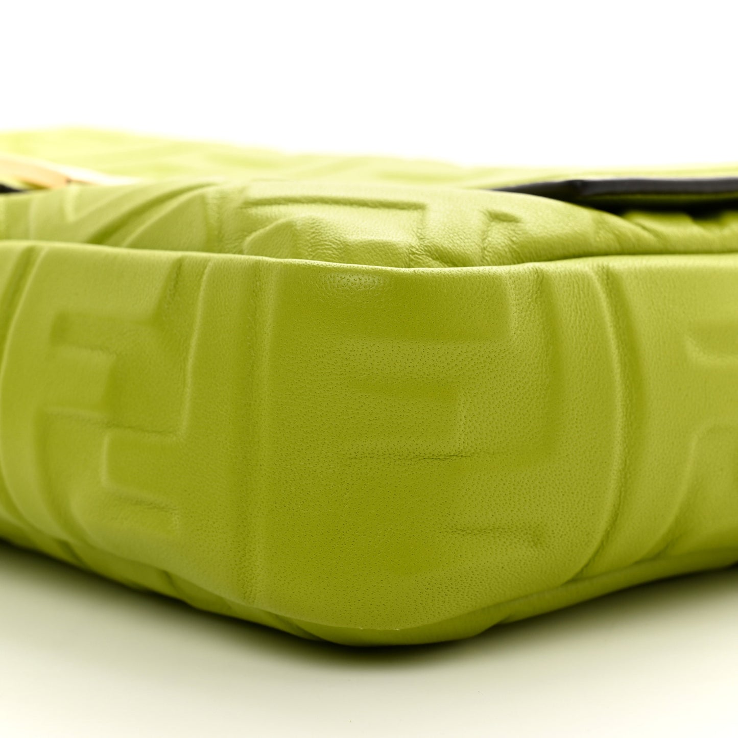 Nappa FF 1974 Embossed Baguette Wasabi