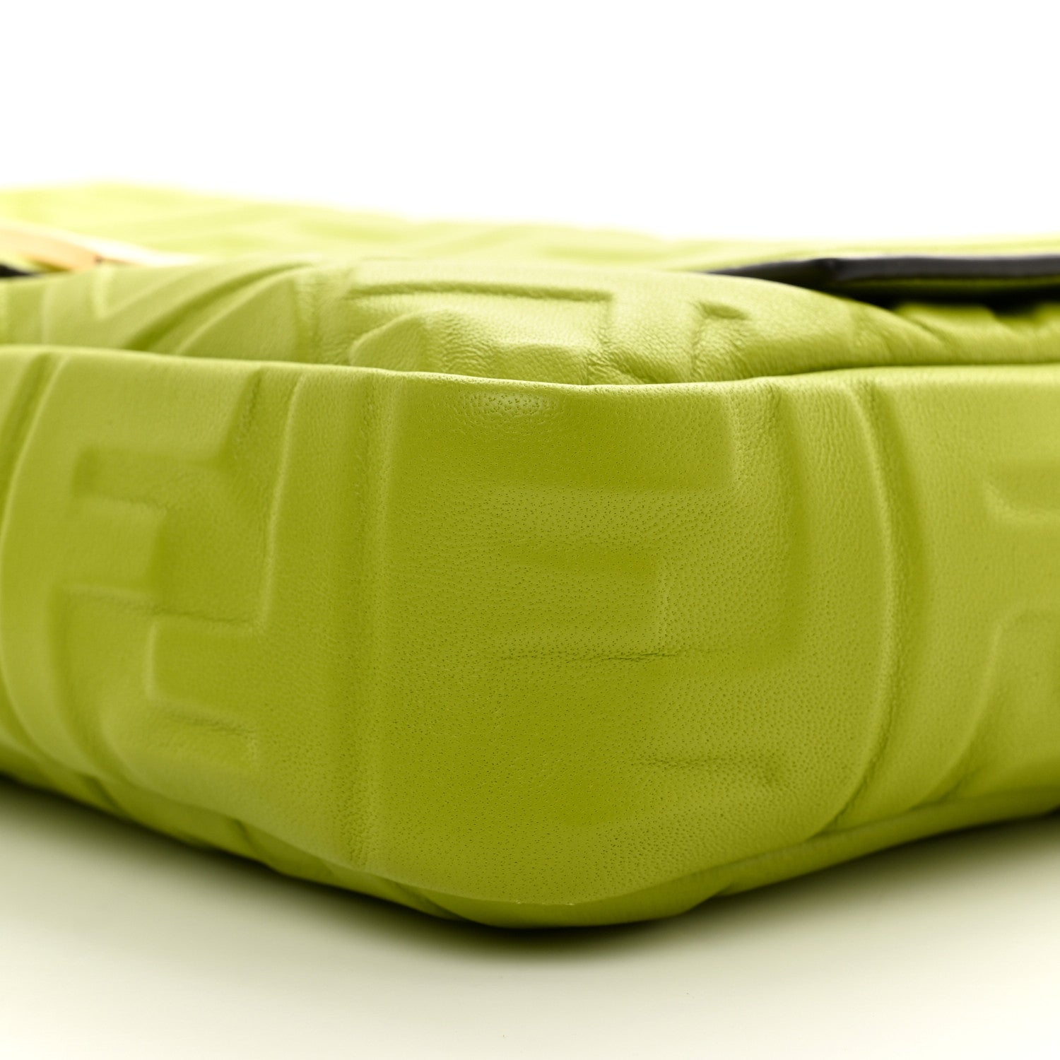 Fendi Nappa FF 1974 Embossed Baguette Wasabi 9 of 9