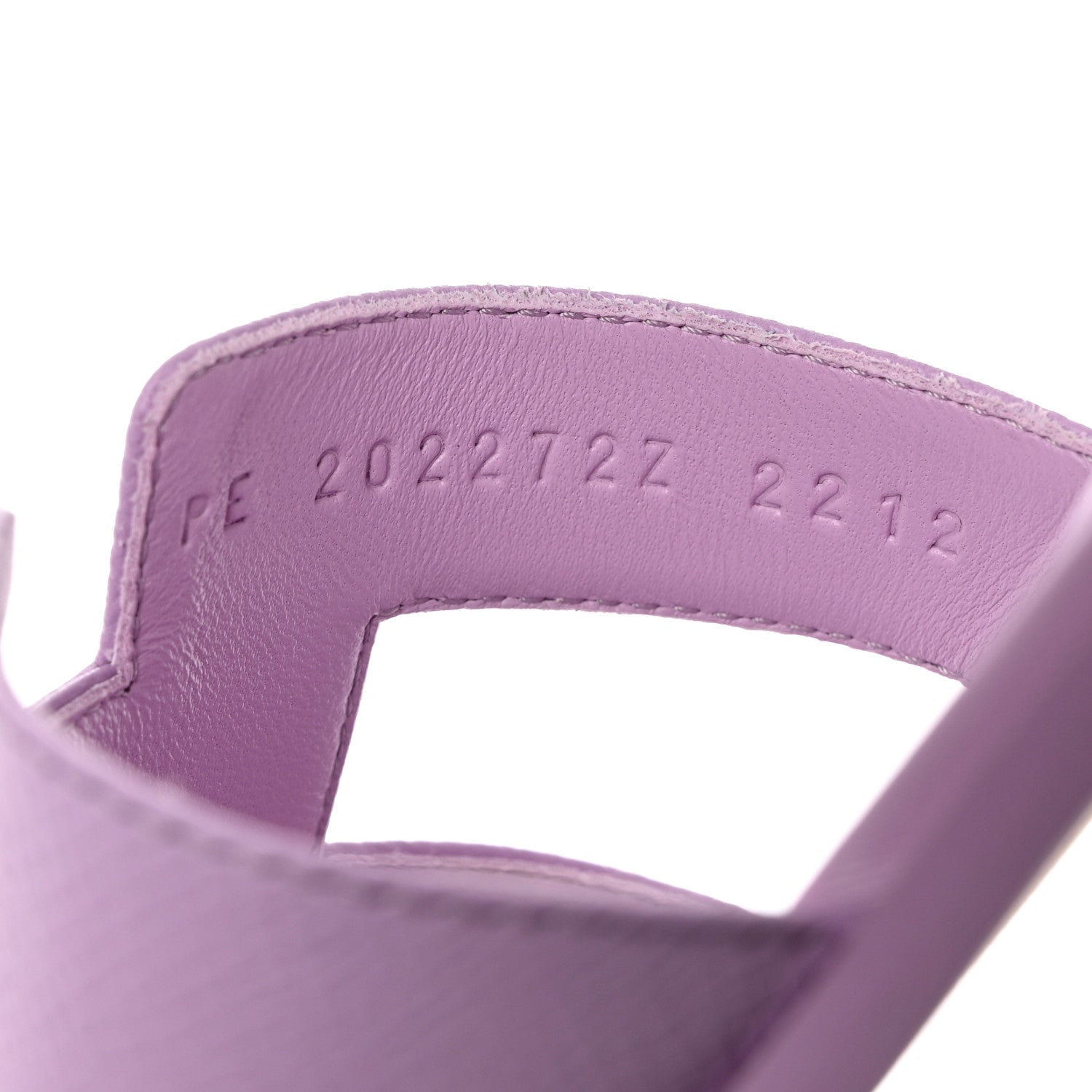 Hermes Epsom Oran Sandals 38 Violet Amethyste 6 of 10