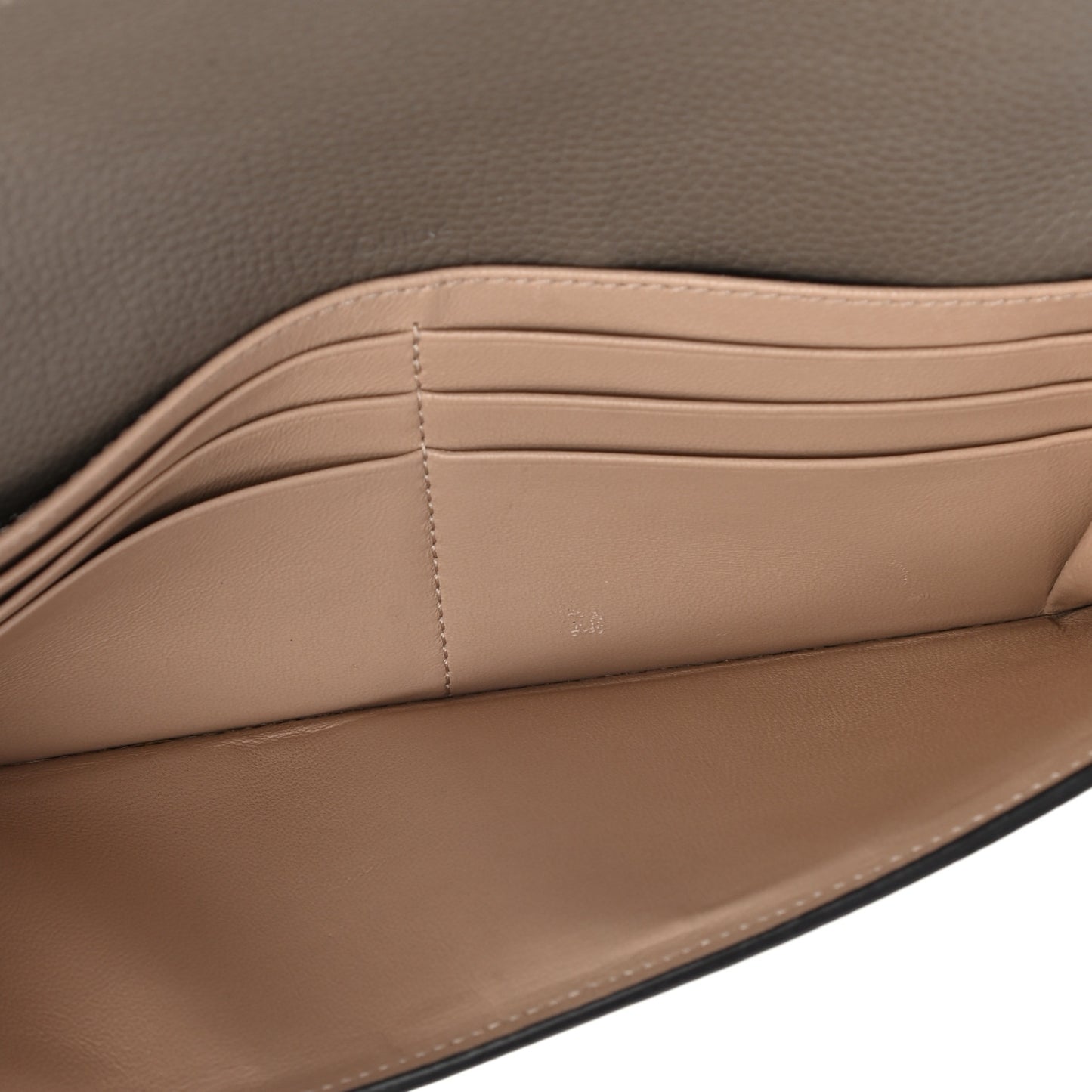 Calfskin Georgia Flap Wallet Motty Grey