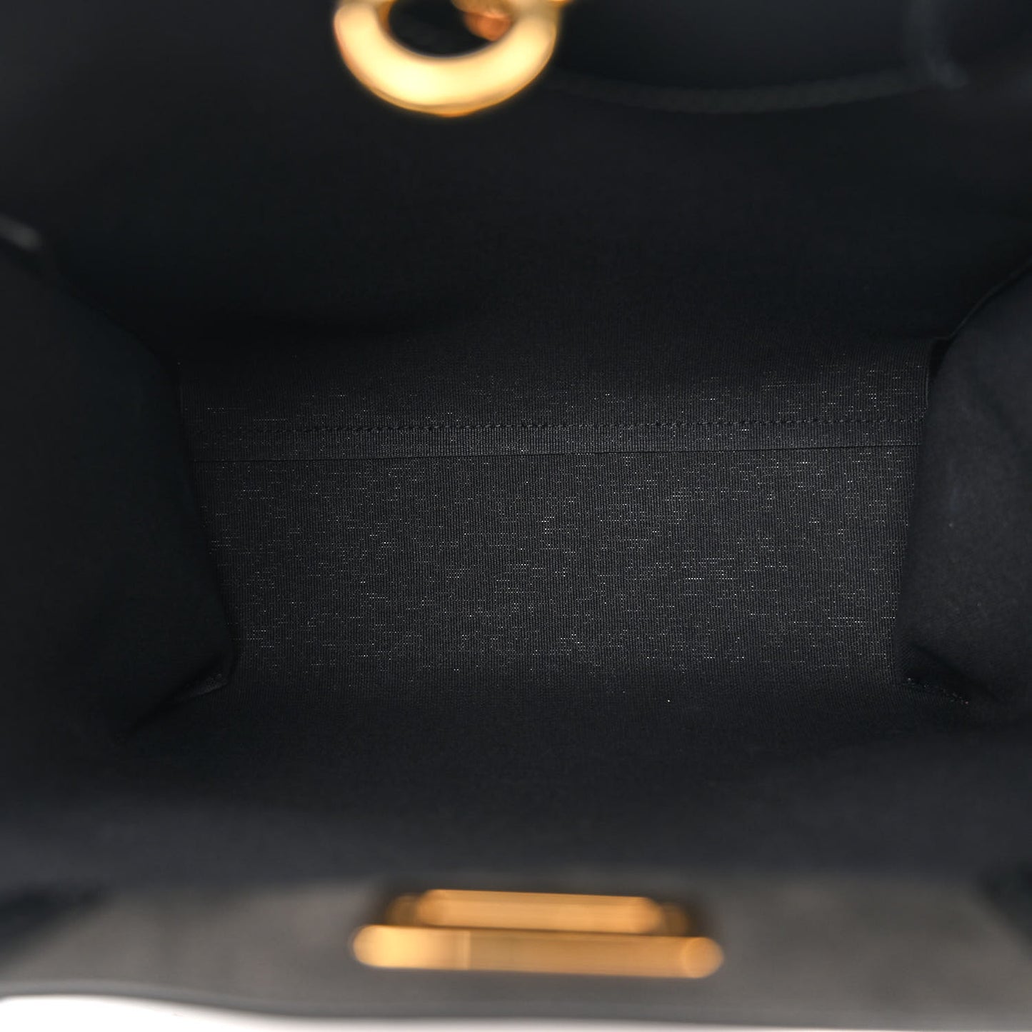 Canvas Calfskin Gancini Tote Sand Black