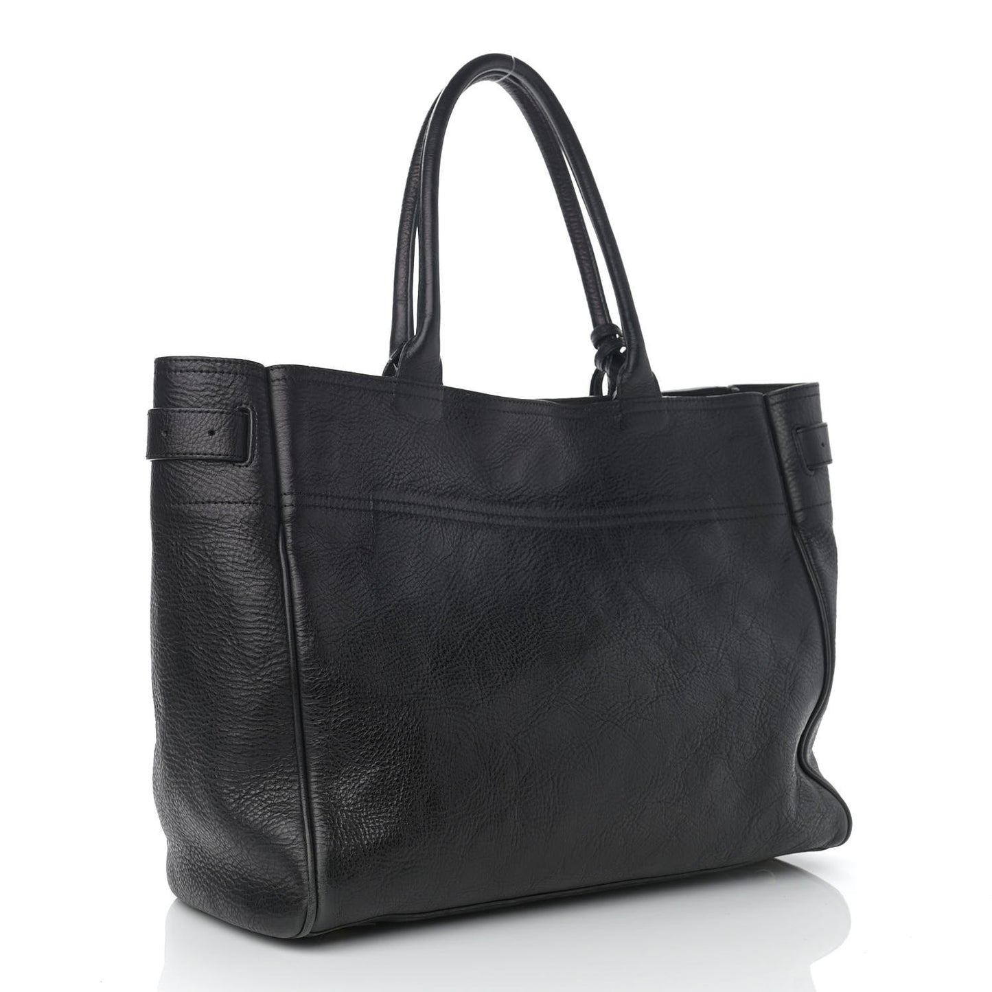 Natural Leather Bayswater Tote Black