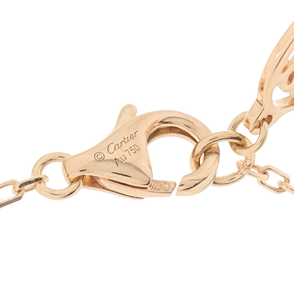 18K Pink Gold Pink Sapphire D'Amour Pendant Necklace