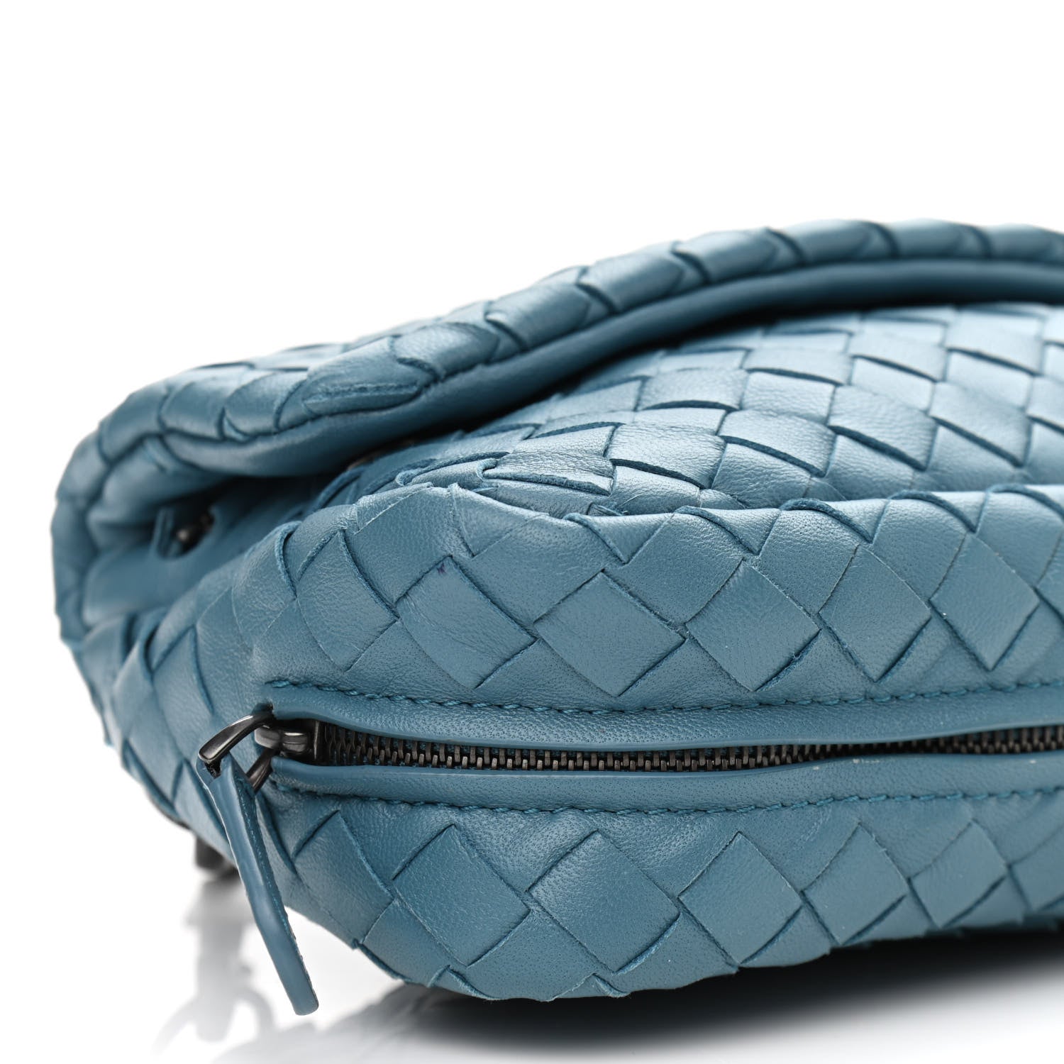 Bottega Veneta Nappa Intrecciato Small Chain Crossbody Denim 8 of 9