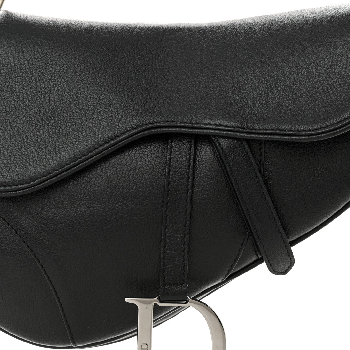 Calfskin Saddle Bag Black