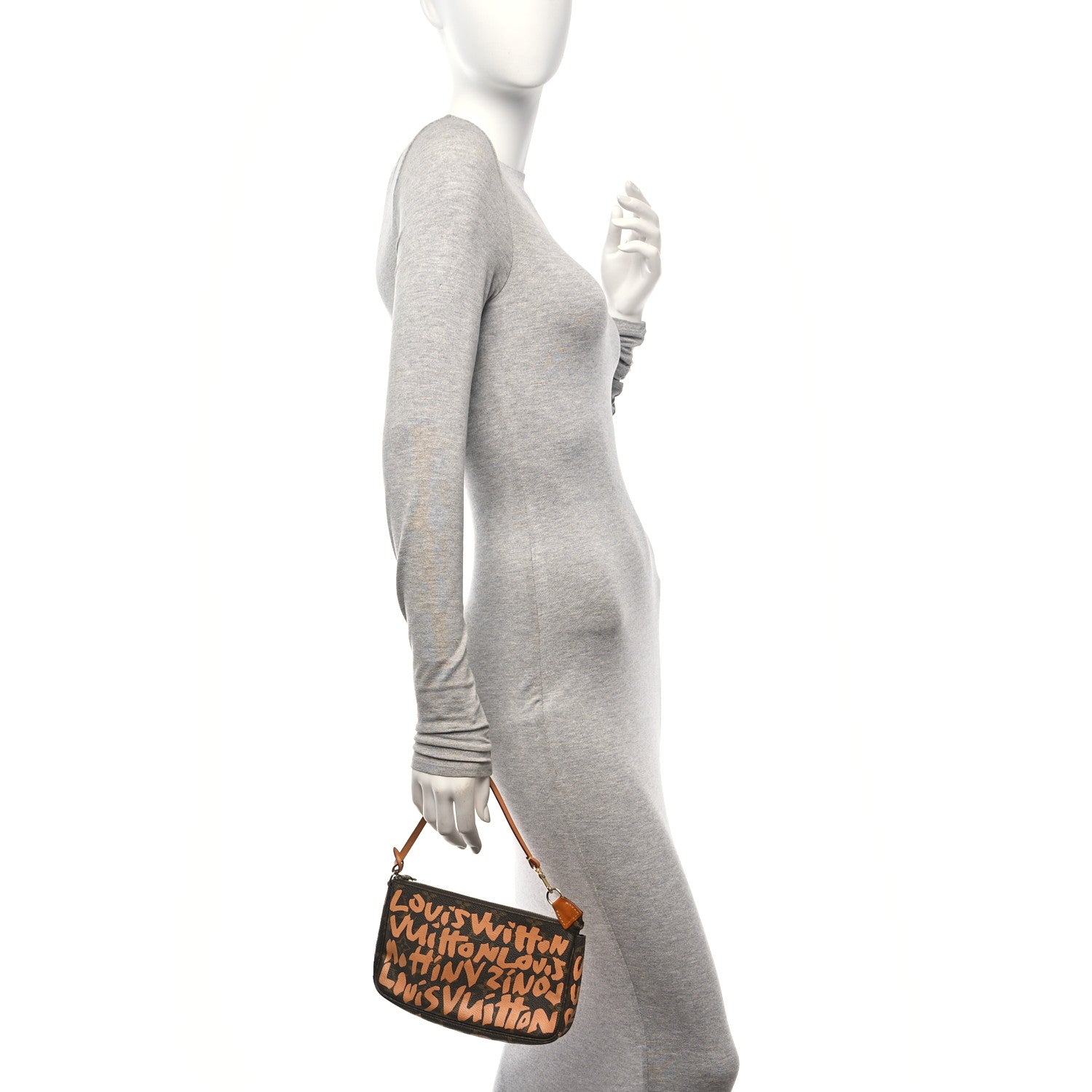 Louis Vuitton Monogram Graffiti Pochette Accessories Peach 2 of 10