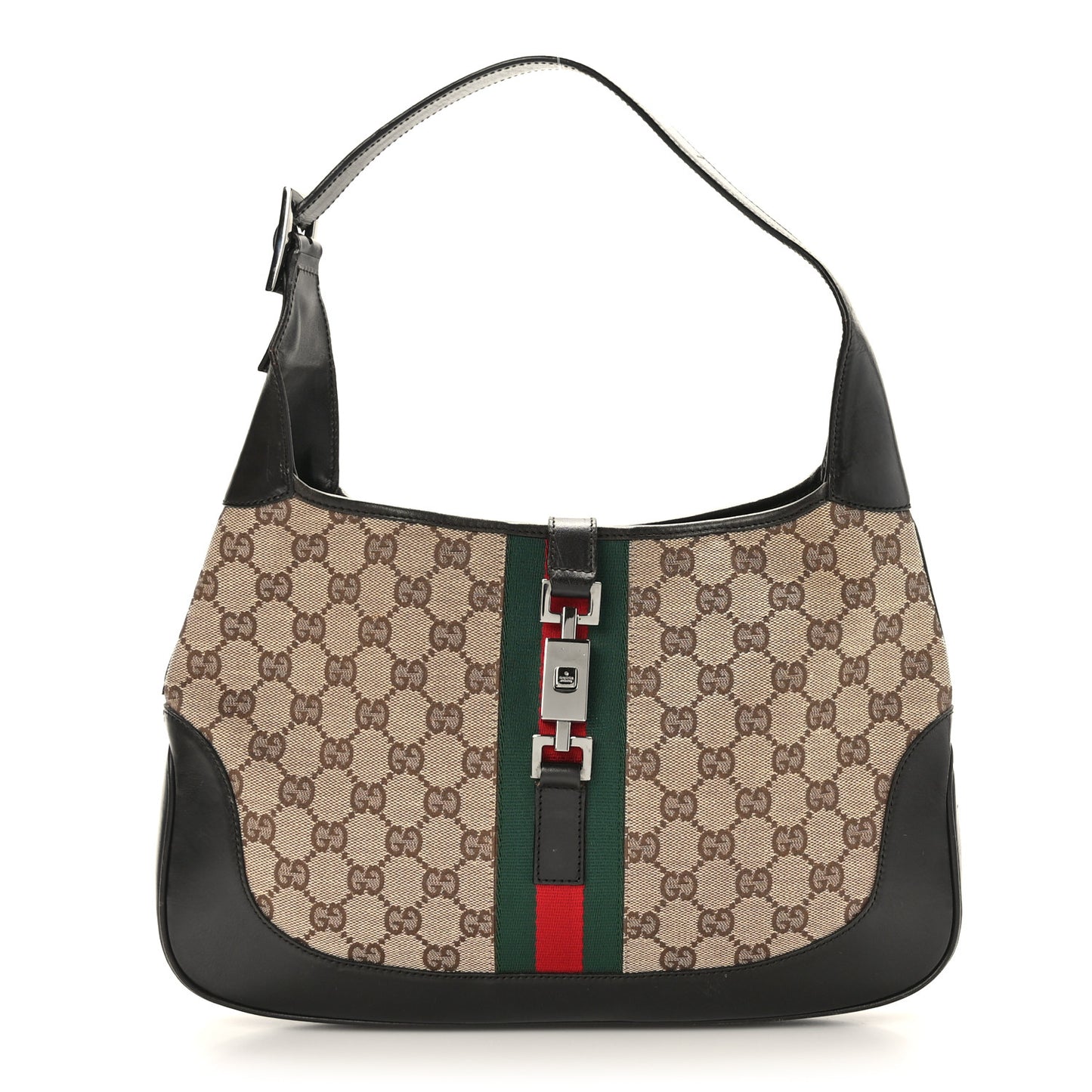 Monogram Web Jackie O Hobo Dark Brown