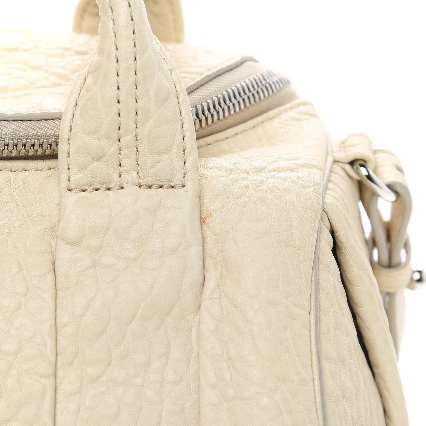 Pebbled Lambskin Rockie Dune Silver Hardware