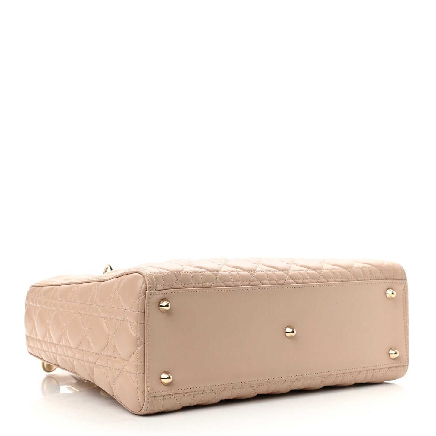 Lambskin Cannage Large Lady Dior Beige