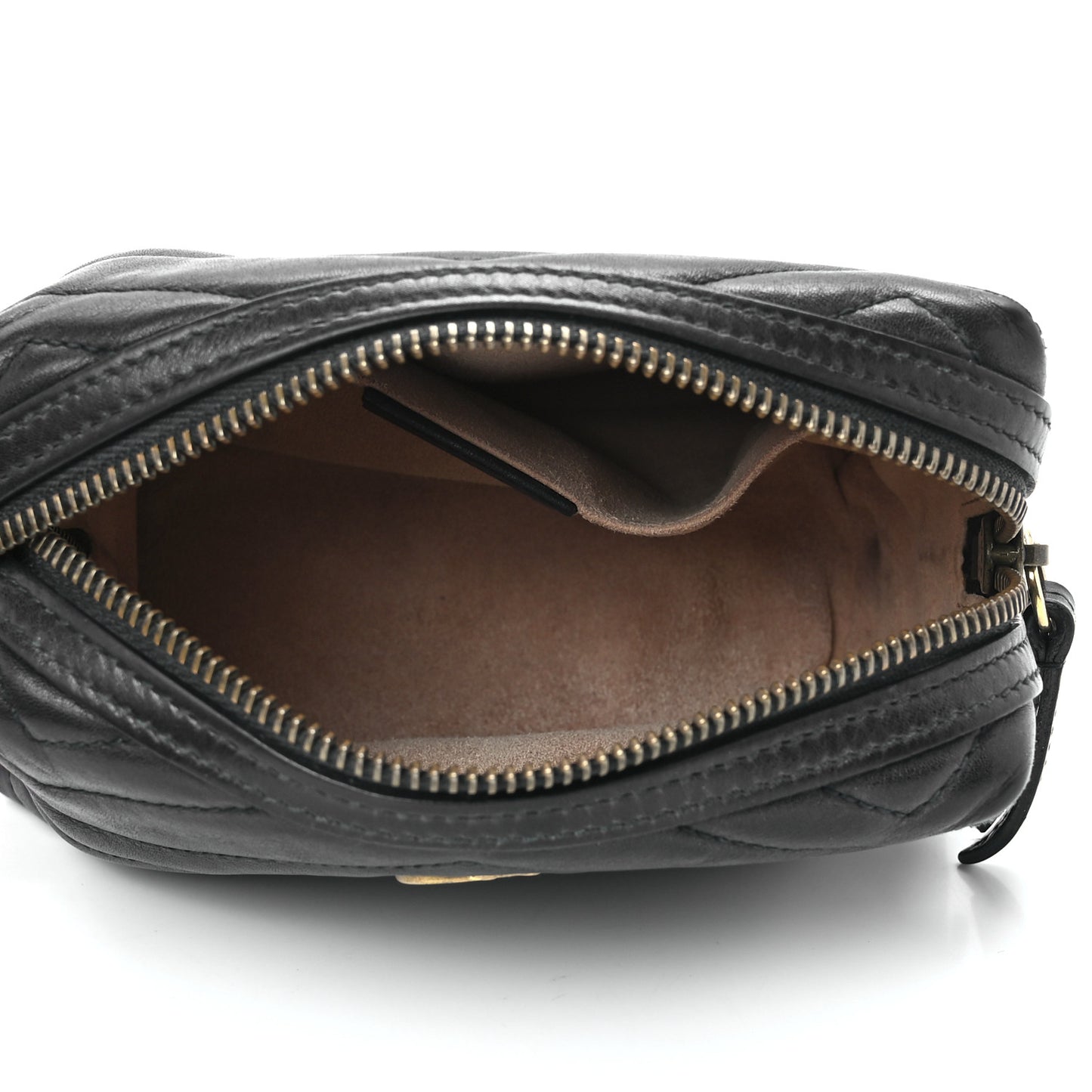 Calfskin Matelasse GG Marmont Cosmetic Case Black