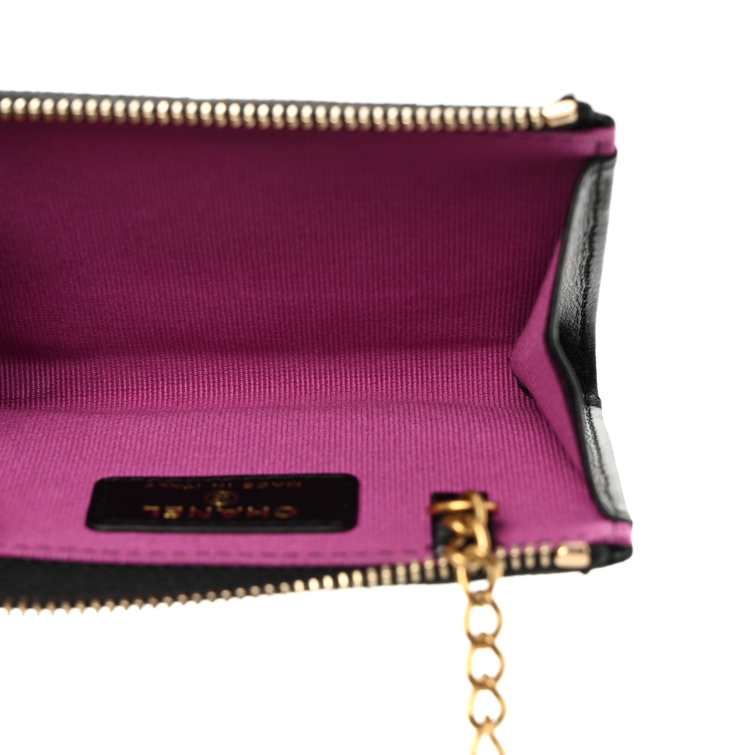Chanel Caviar Quilted Zipped Key Holder Case Black 6 of 8