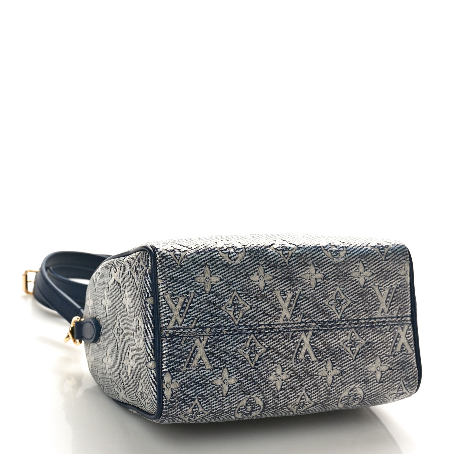 Louis Vuitton Monoglam Speedy Bandouliere 20 Blue 4 of 8