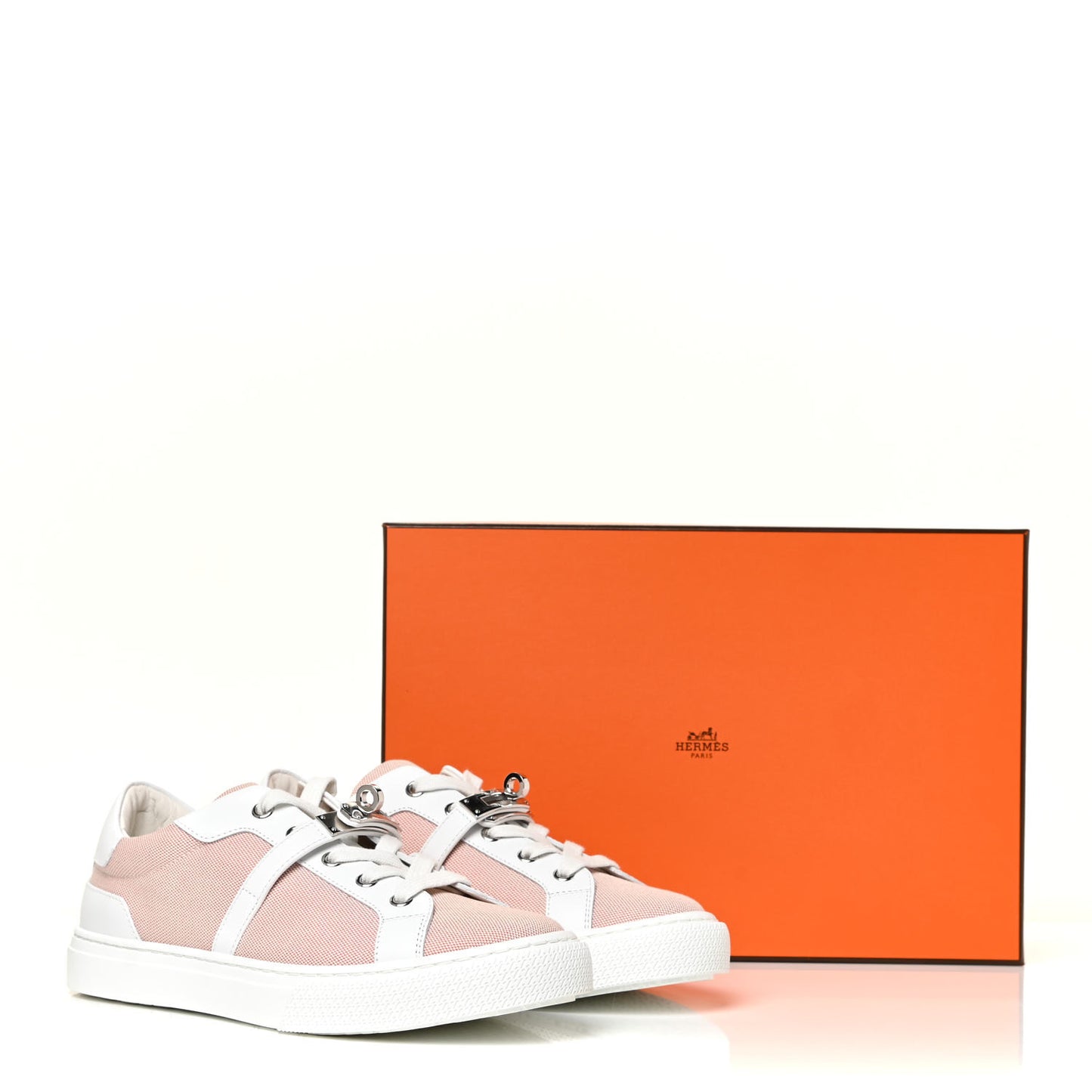 Calfskin Canvas Day Sneakers 37 Framboise White