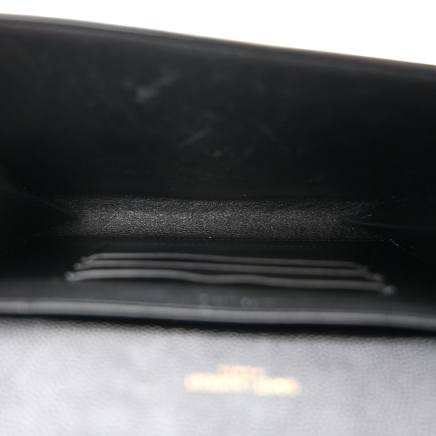 Grain De Poudre Monogram Cassandra Chain Wallet Black