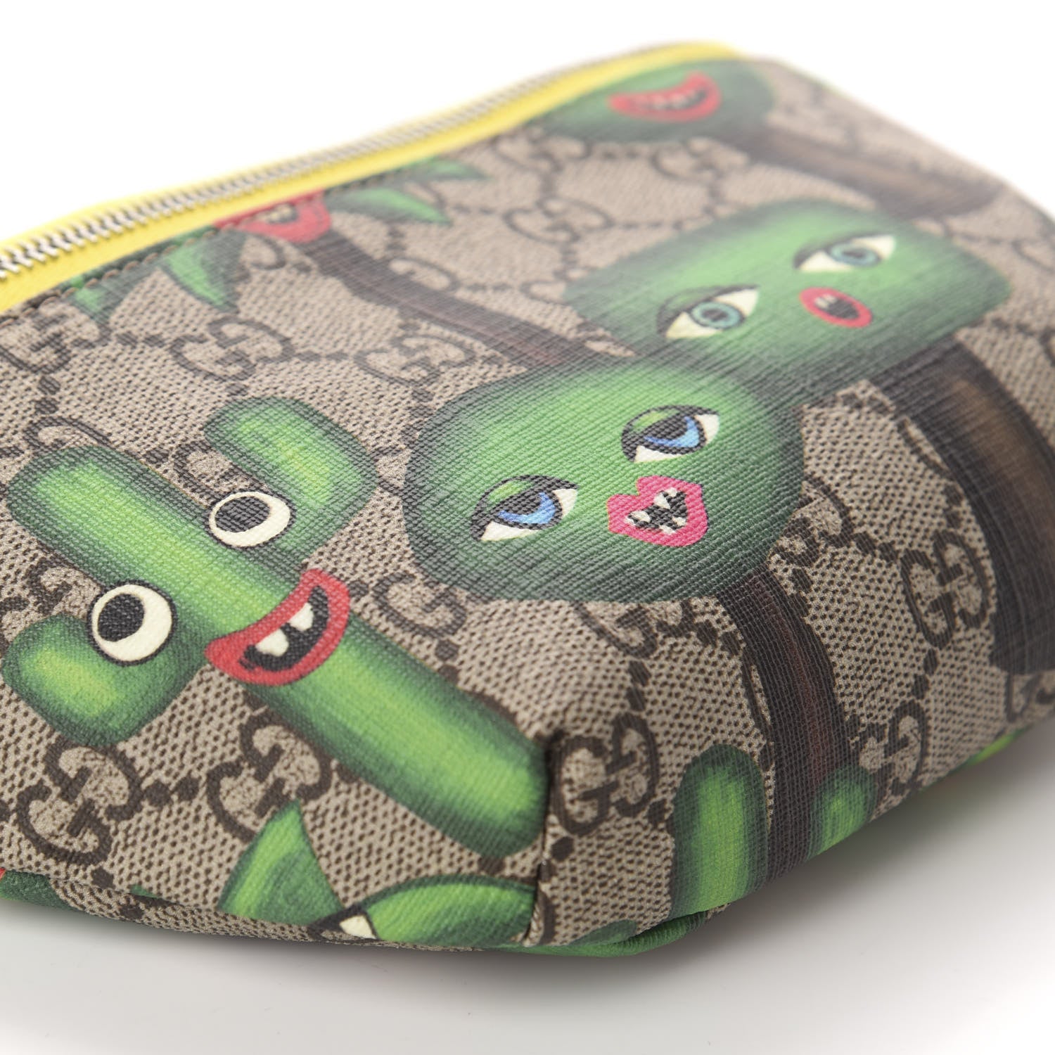 Gucci GG Supreme Monogram Smiling Plants Childrens Belt Bag Multicolor 6 of 10