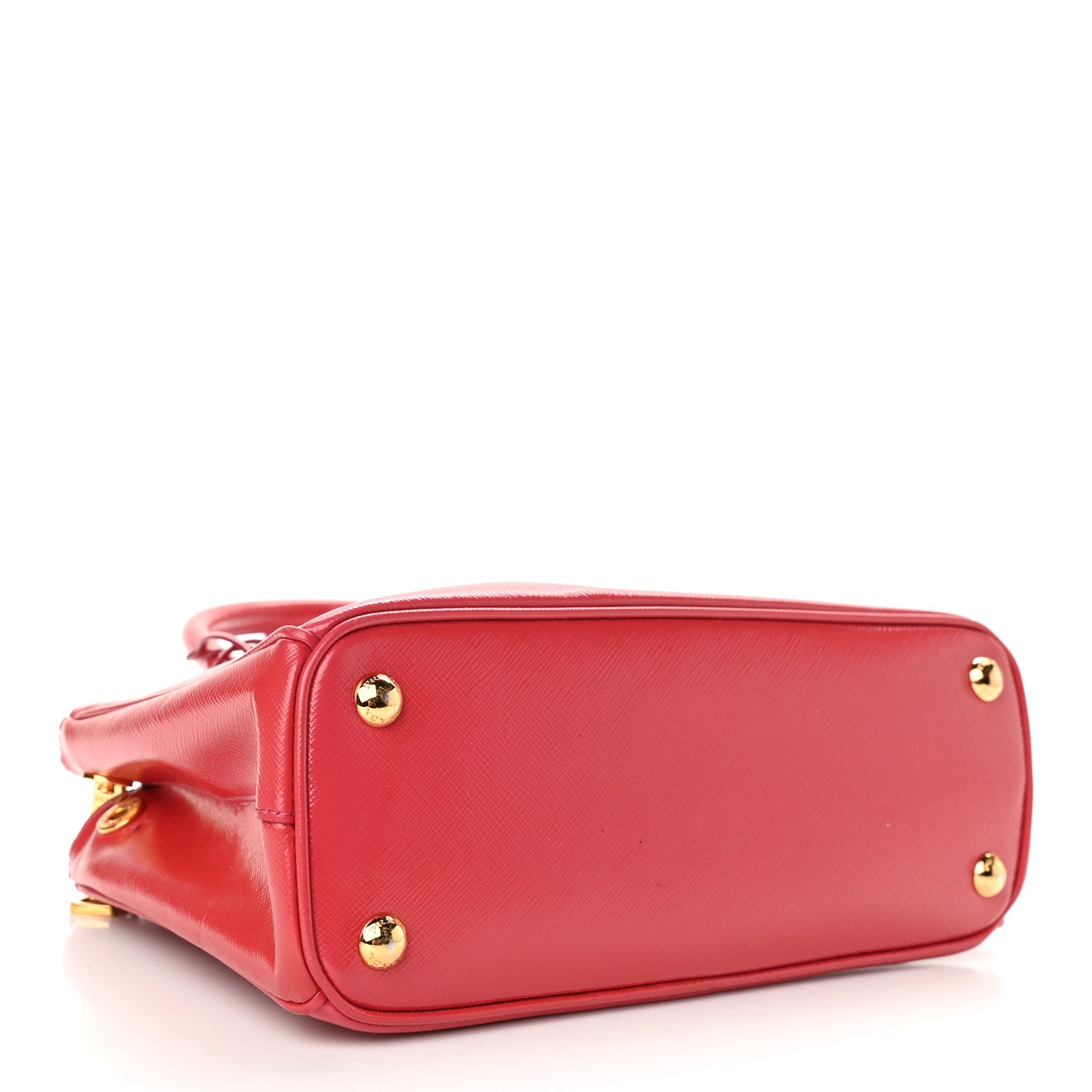 Saffiano Vernice Mini Galleria Double Zip Tote Peonia