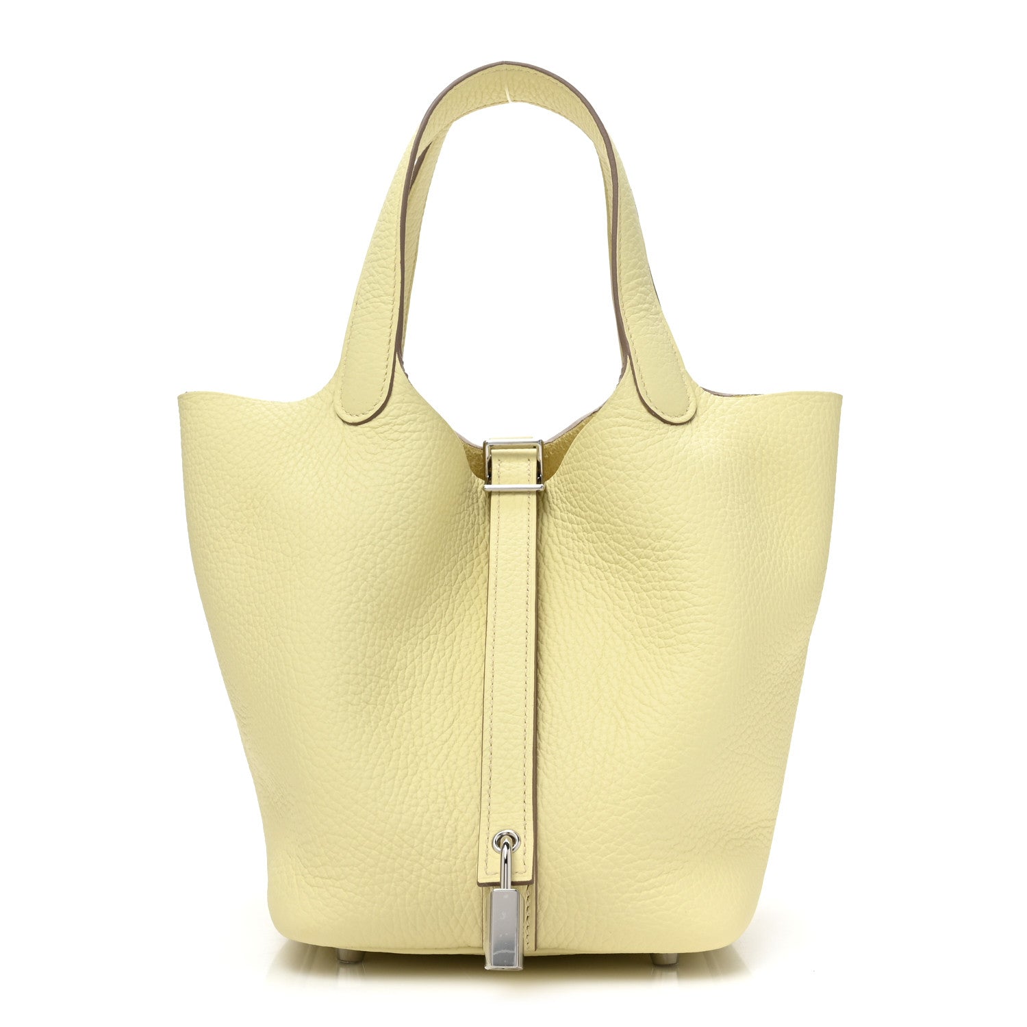 Hermes Taurillon Clemence Picotin Lock 18 PM Jaune Milton 1484156