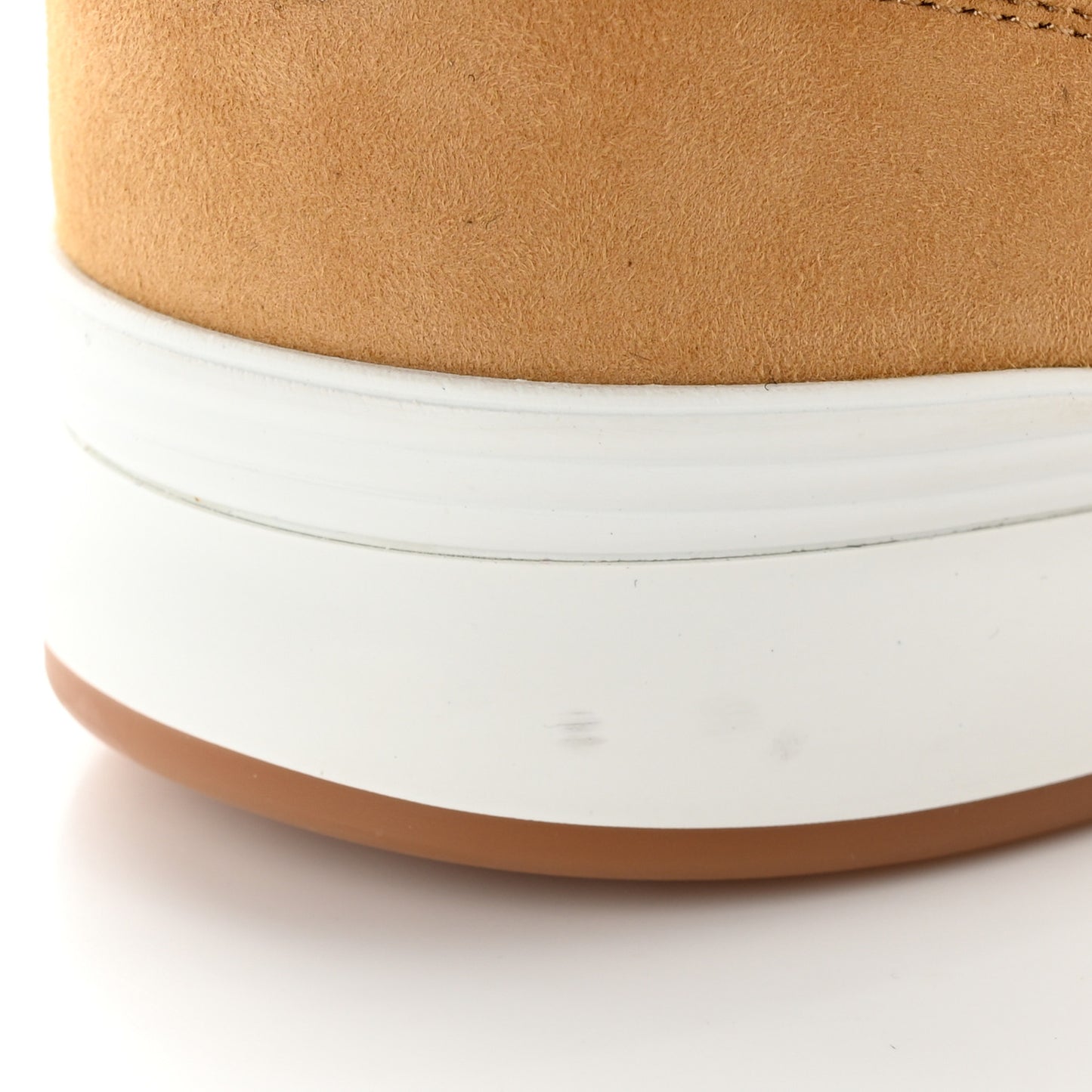 Suede Kidskin Quilted Sneakers 39 Dark Beige