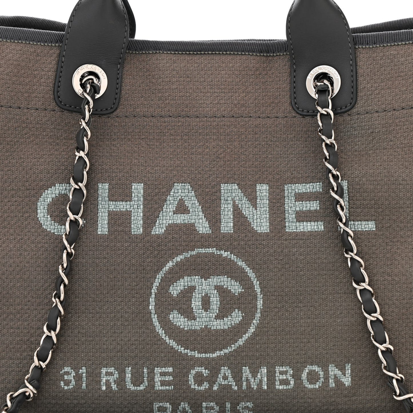 Mixed Fibers Small Deauville Tote Grey