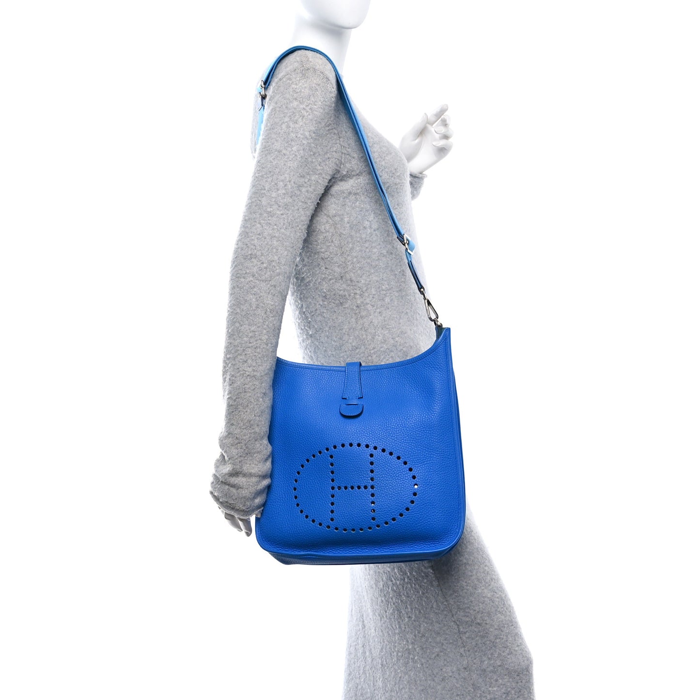 Taurillon Clemence EVELYNE III PM Bleu Hydra