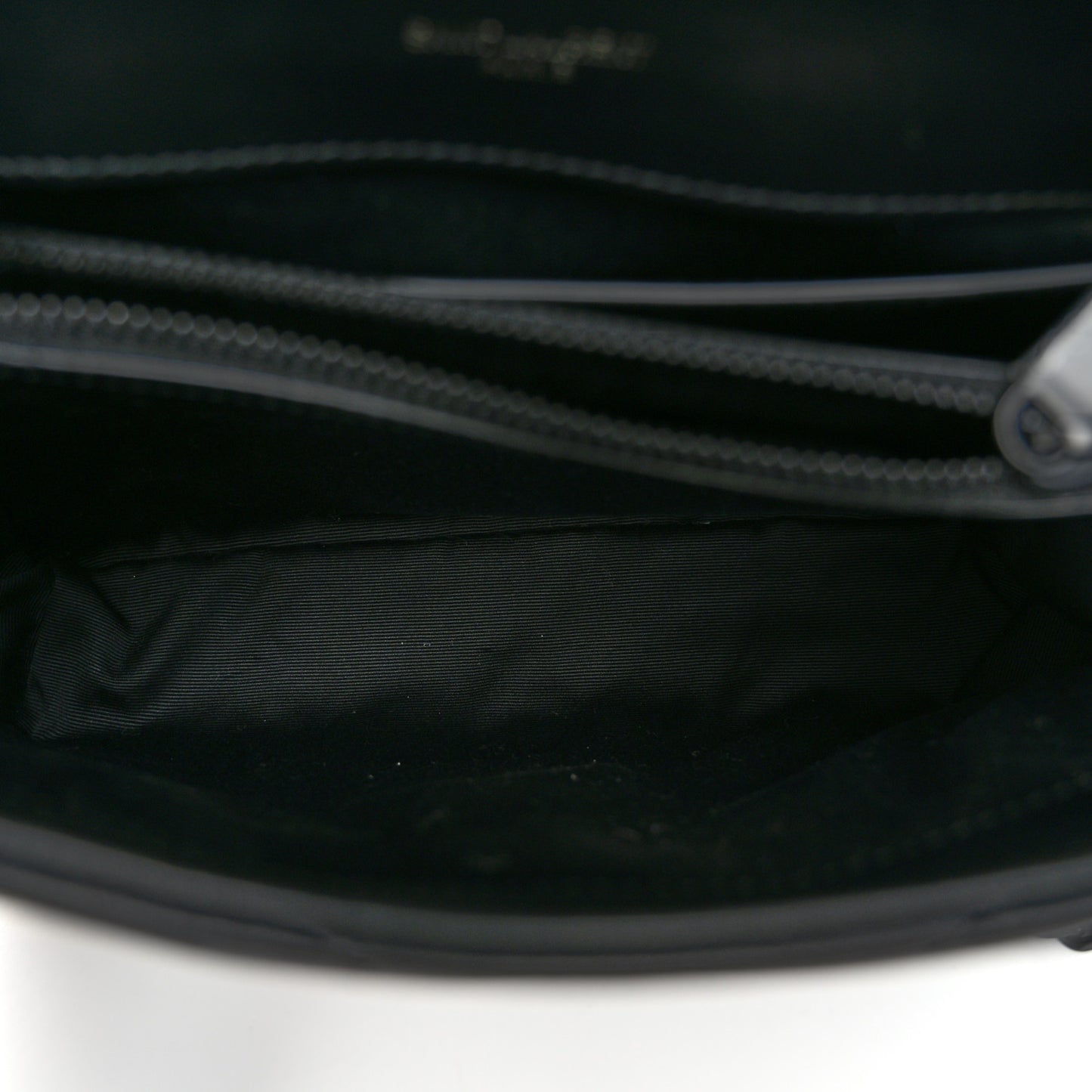 Calfskin Y Quilted Monogram Monochrome Small Loulou Chain Satchel Black