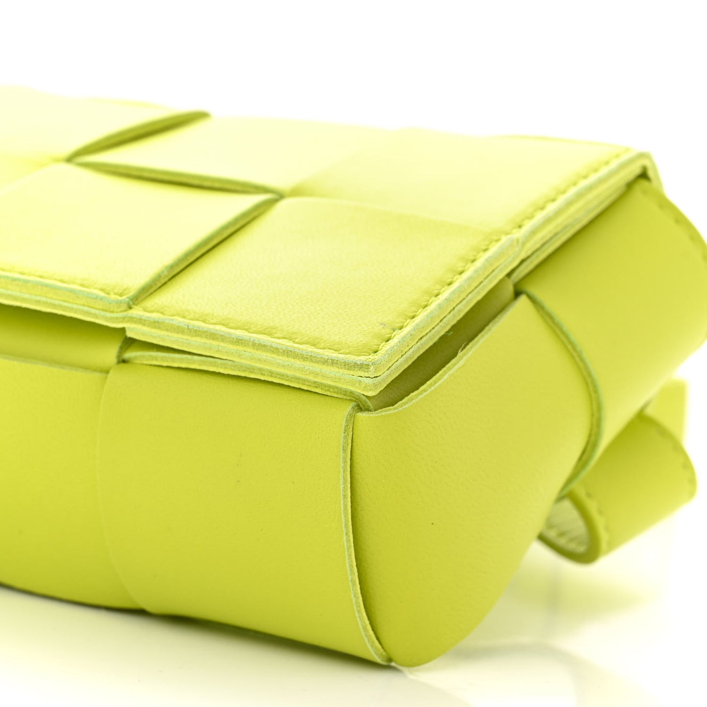 Nappa Intreccio Cassette Belt Bag Kiwi