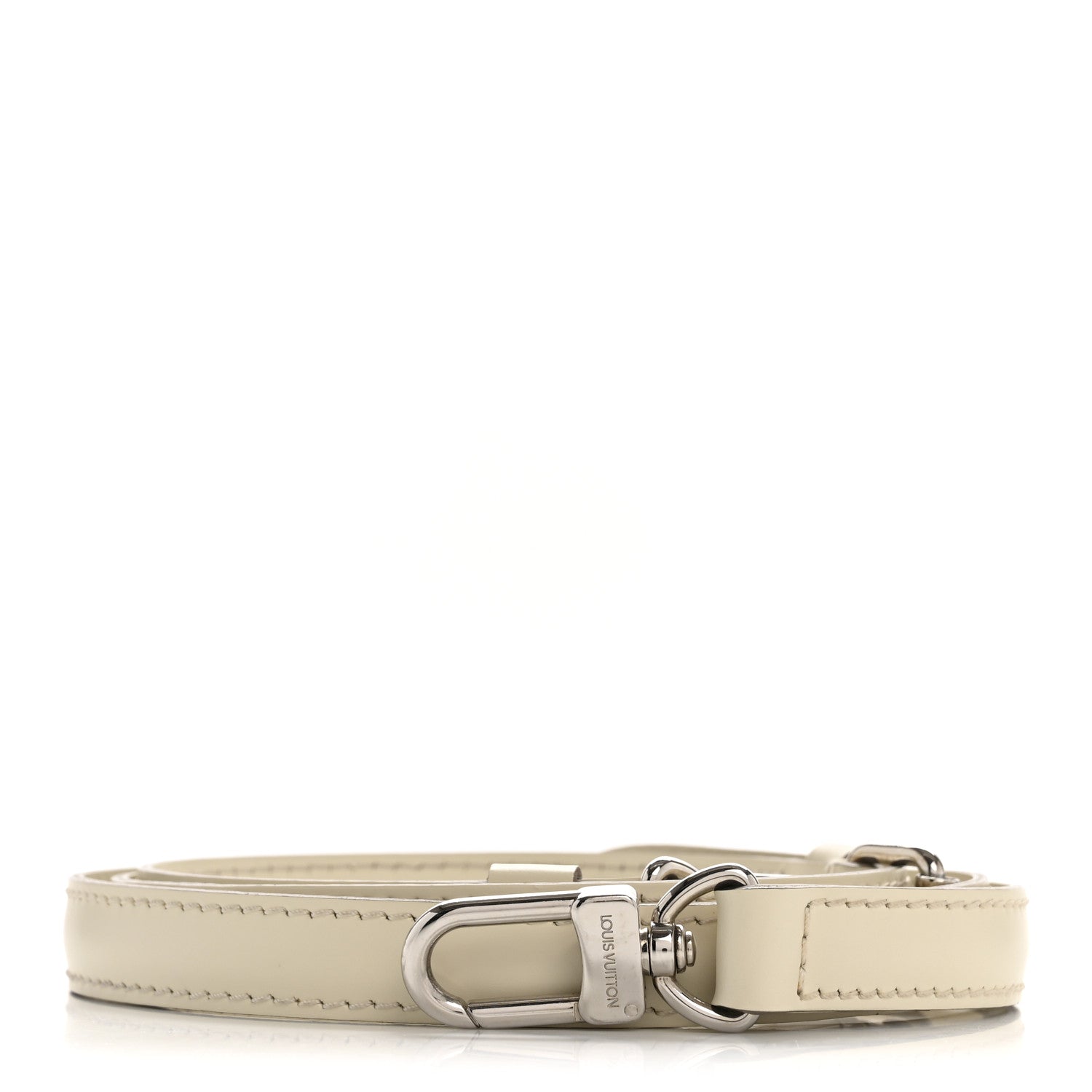 Louis Vuitton Calfskin 16mm Adjustable Shoulder Strap Ivory 