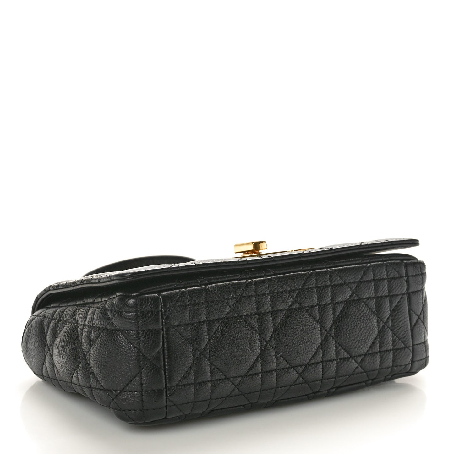 Calfskin Cannage Small Caro Bag Black