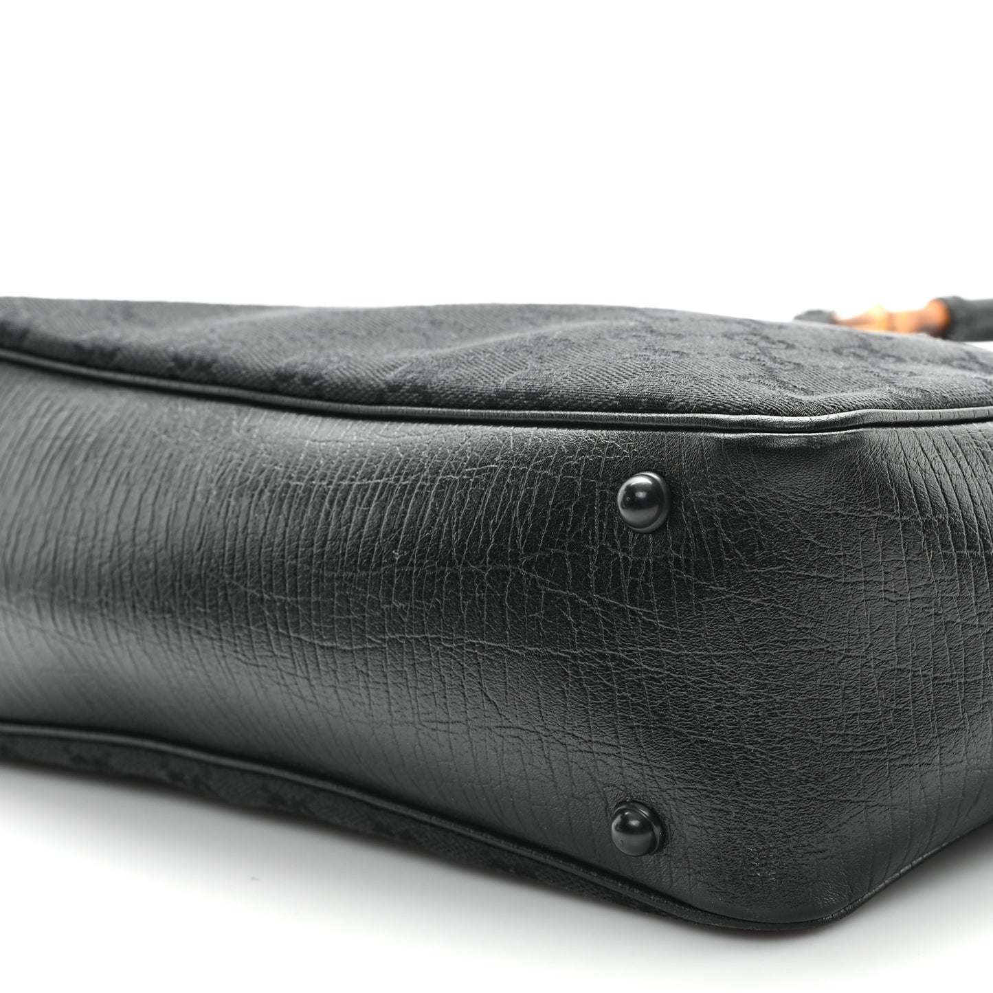 Monogram Bamboo Handle Bag Black