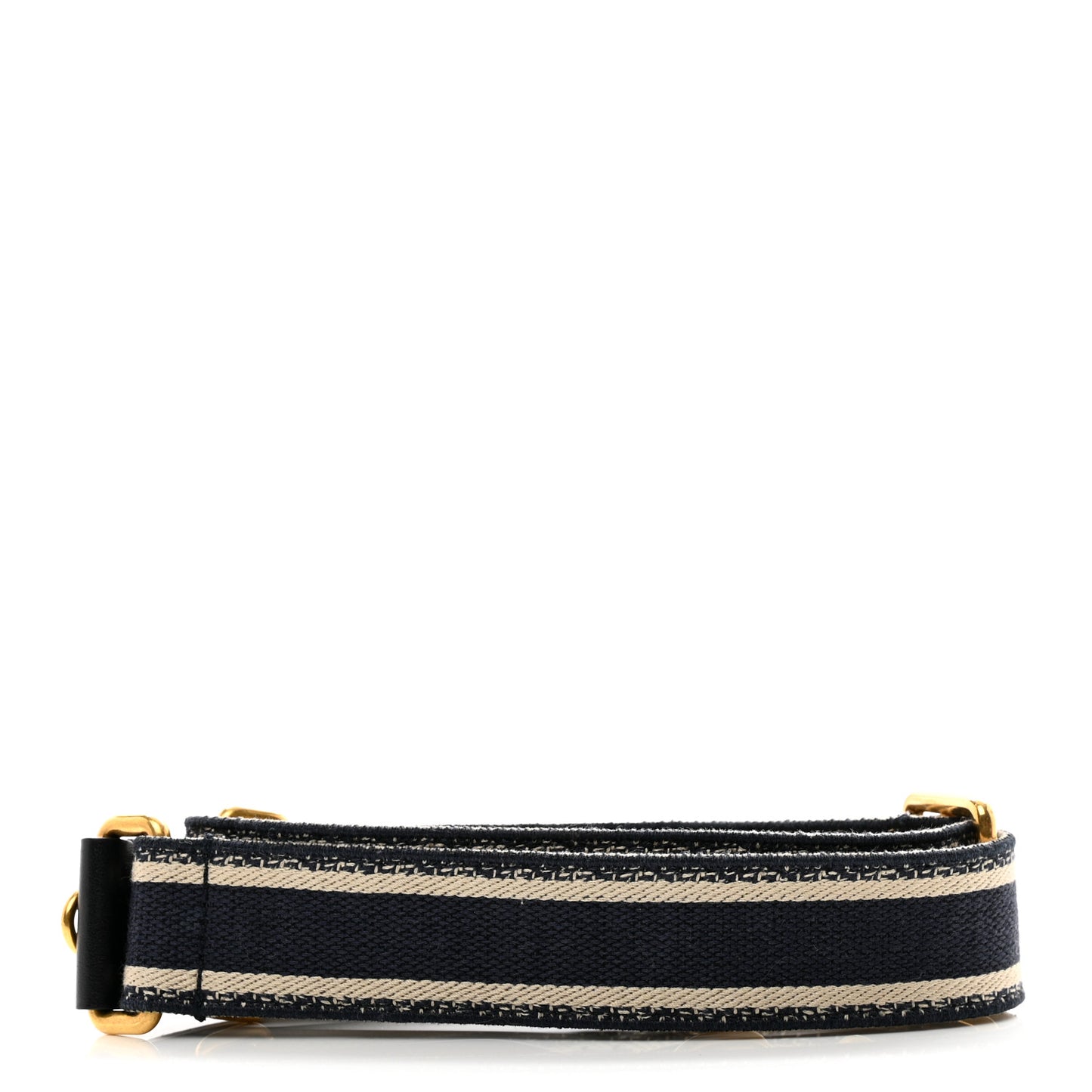 Canvas Embroidered Shoulder Strap Blue