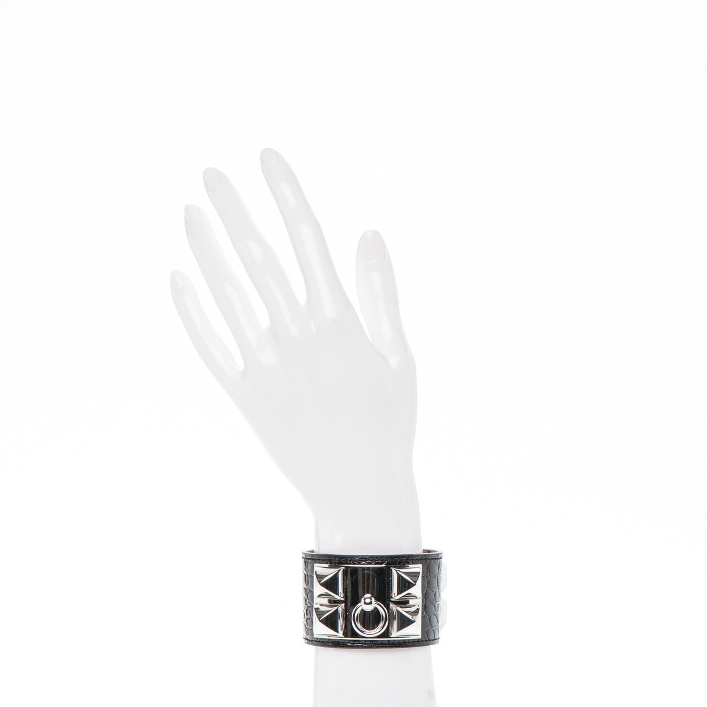 Shiny Alligator Collier de Chien CDC Bracelet S Black