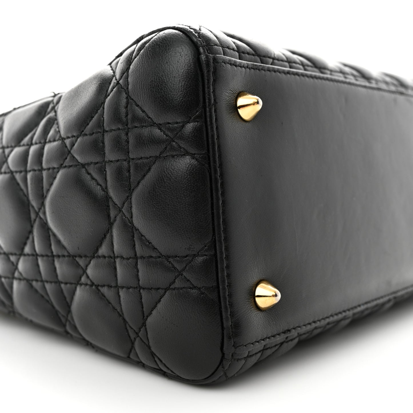 Lambskin Cannage Medium Lady Dior Black