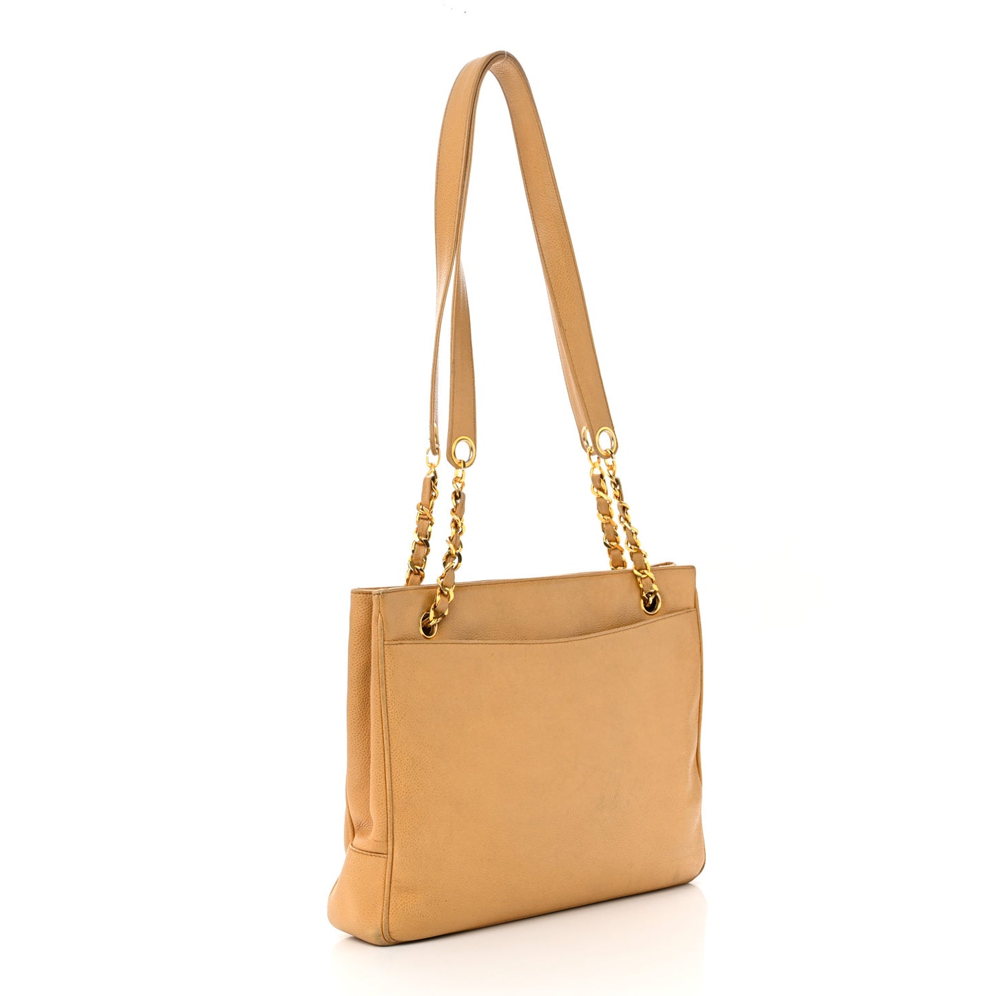 Caviar CC Shoulder Bag Beige