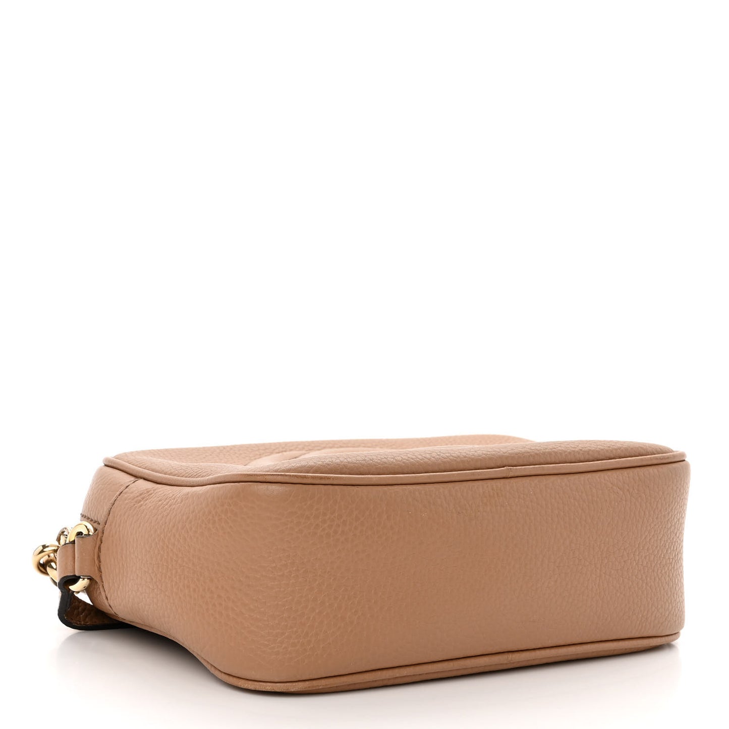 Pebbled Calfskin Small Soho Disco Bag Camelia