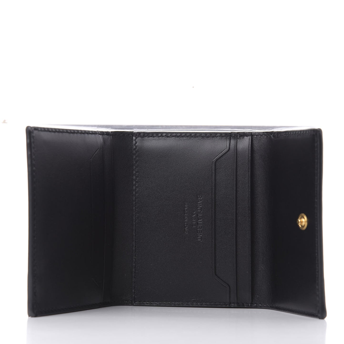 Calfskin Trifold Wallet Black