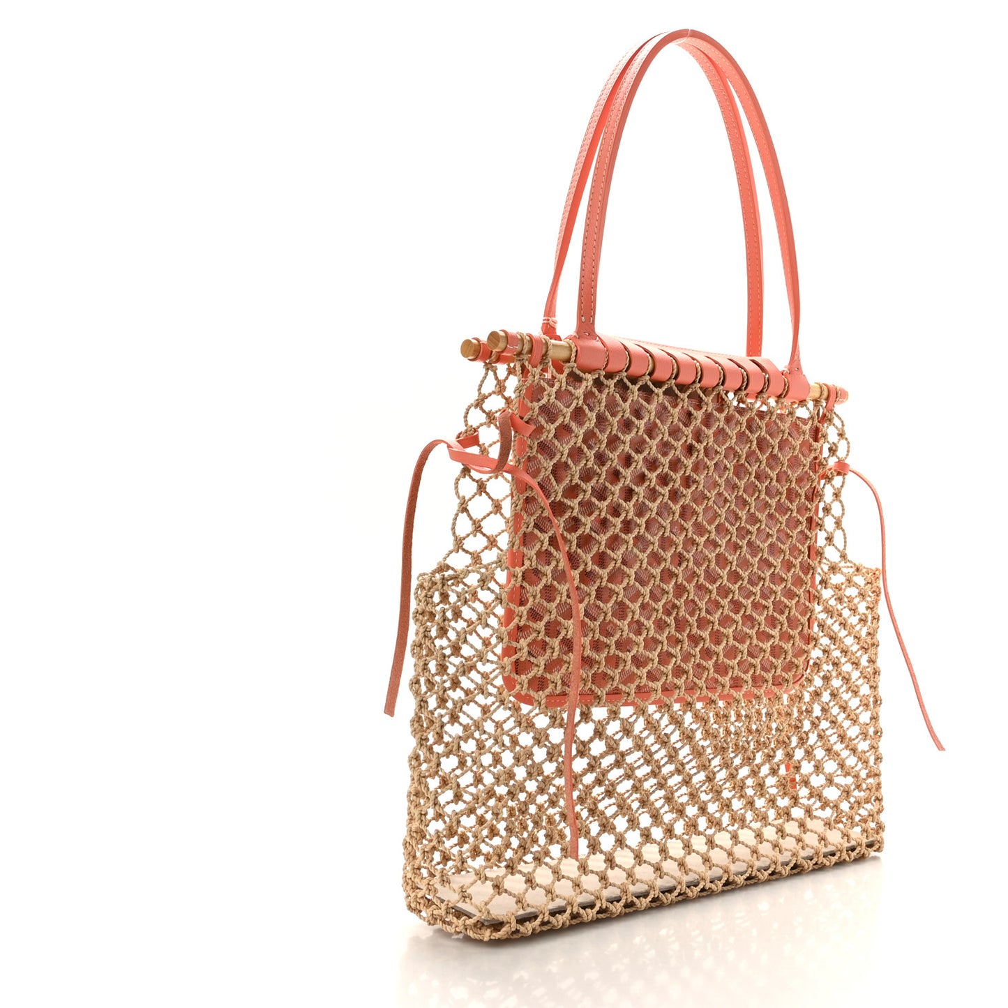 Goyardine Net Aligre Tote Coral