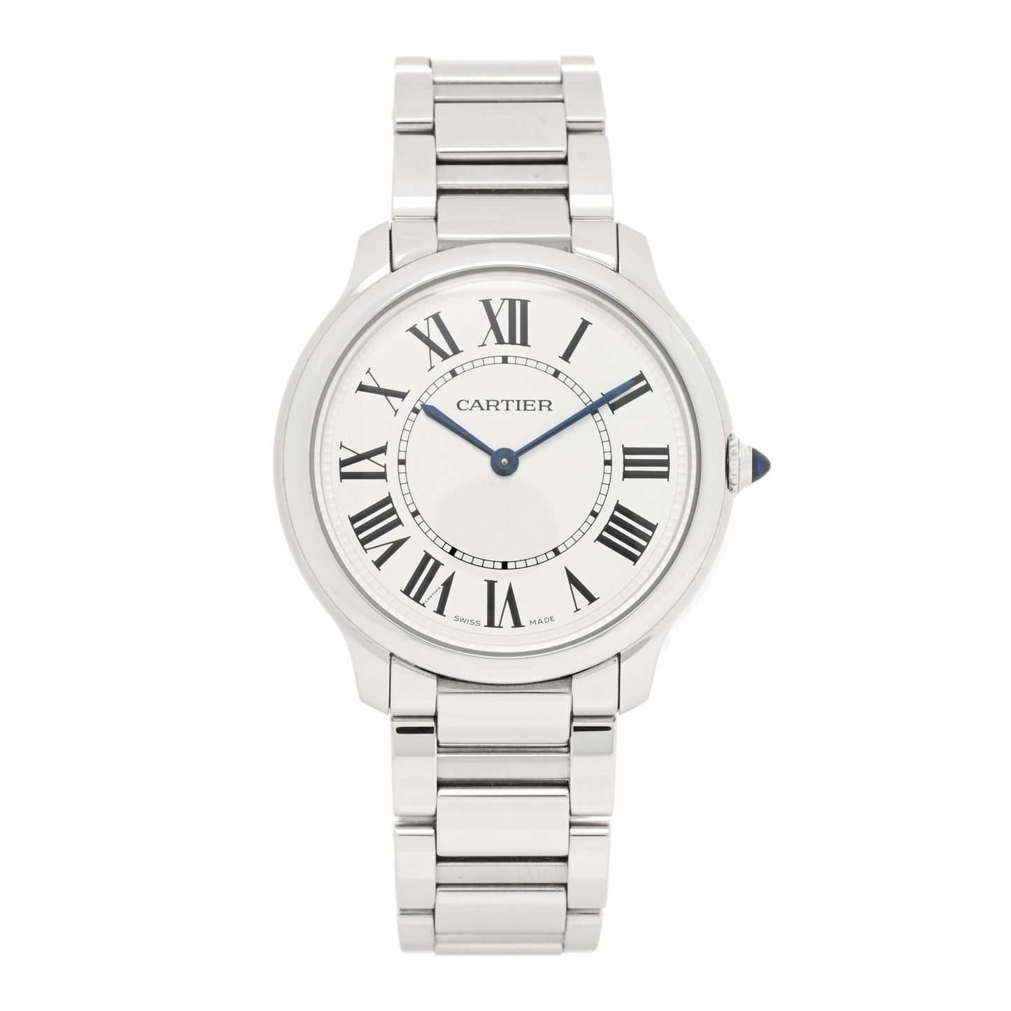 Stainless Steel 36mm Ronde Must de Cartier Quartz Watch