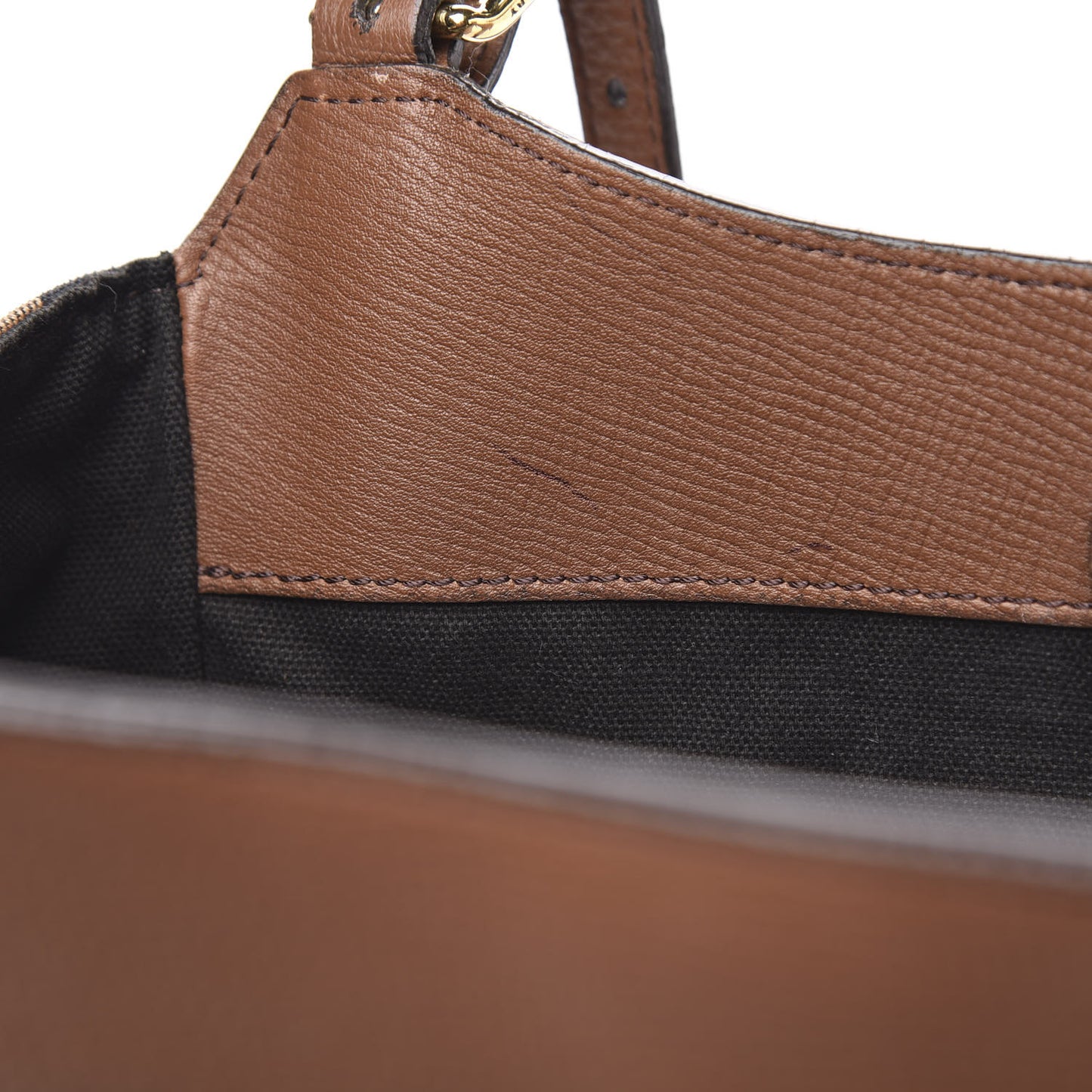 Grainy Calfskin House Check Small Canterbury Dark Sand