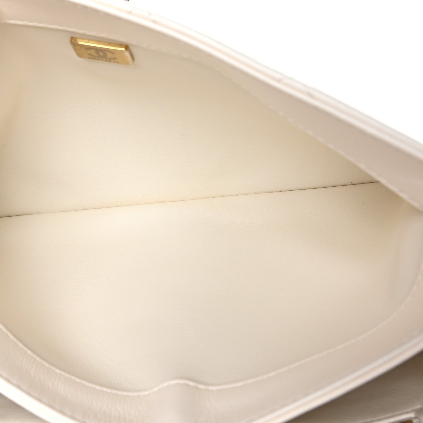 Lambskin Quilted Small Trendy Chain CC Flap Dual Handle Bag White