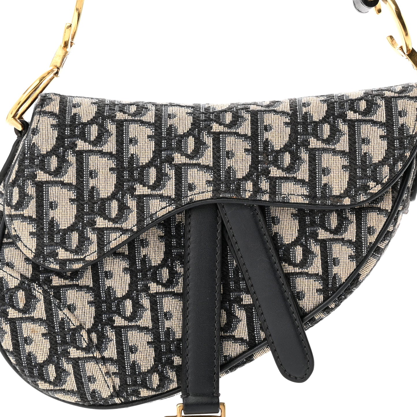 Oblique Mini Saddle Bag Blue