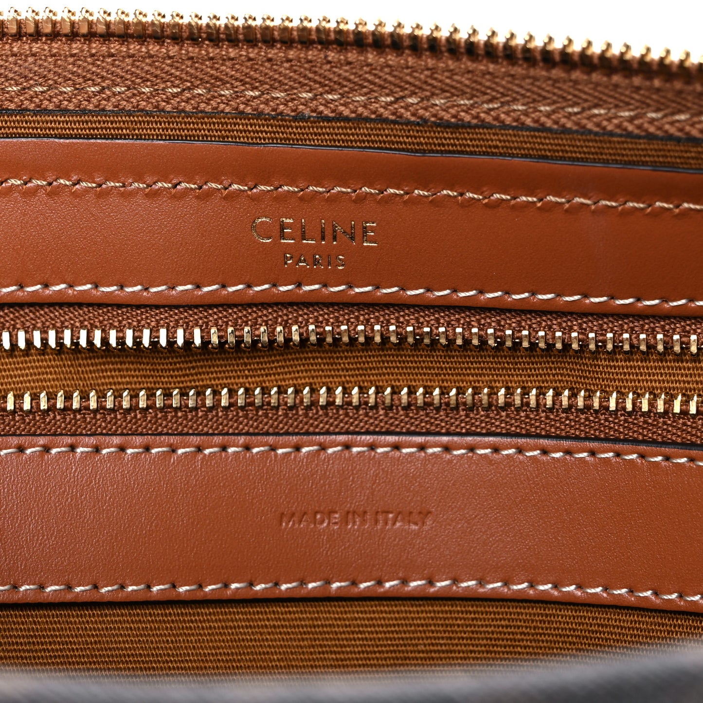 Triomphe Canvas Calfskin Boston Bag Tan