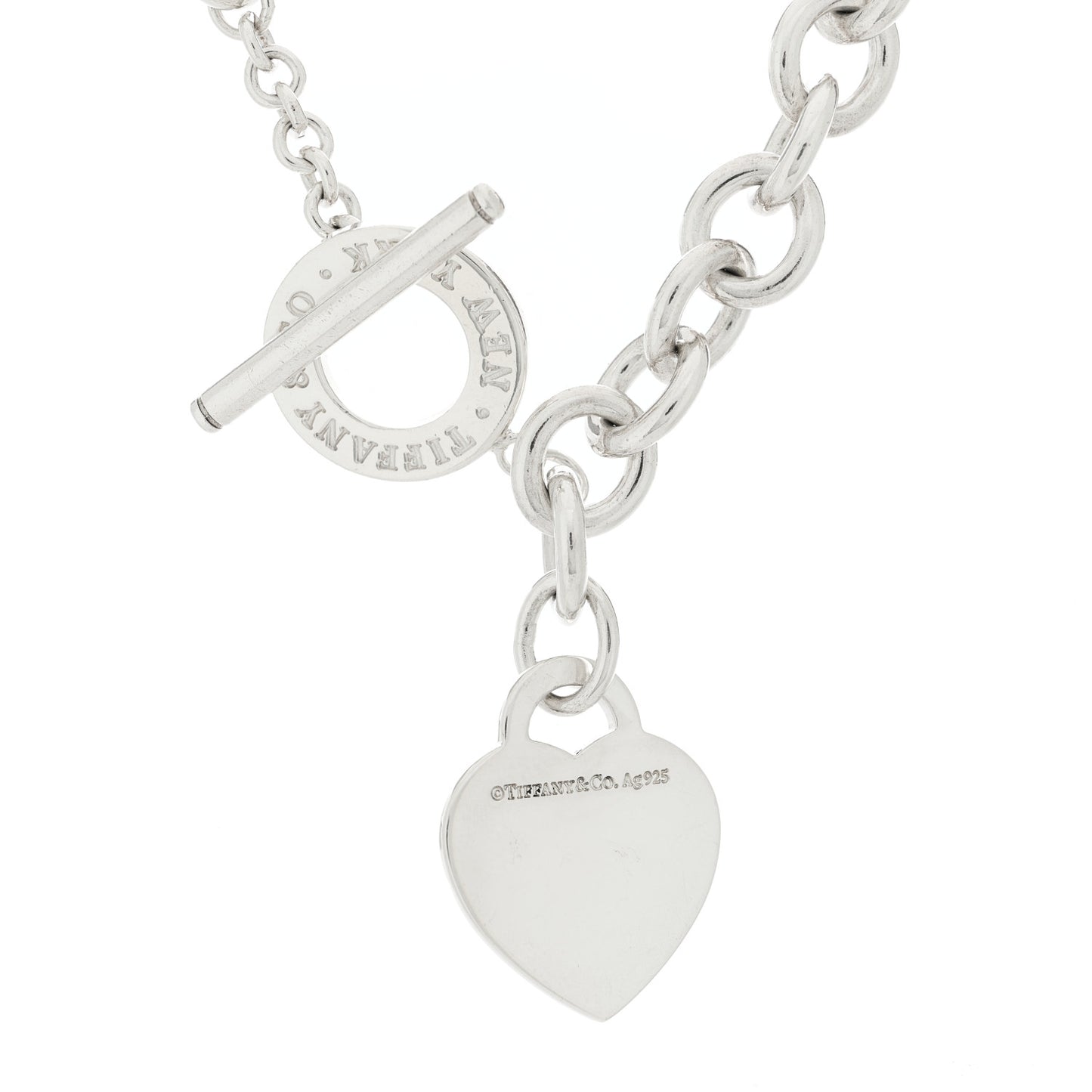 Sterling Silver Return to Tiffany Heart Tag Toggle Necklace