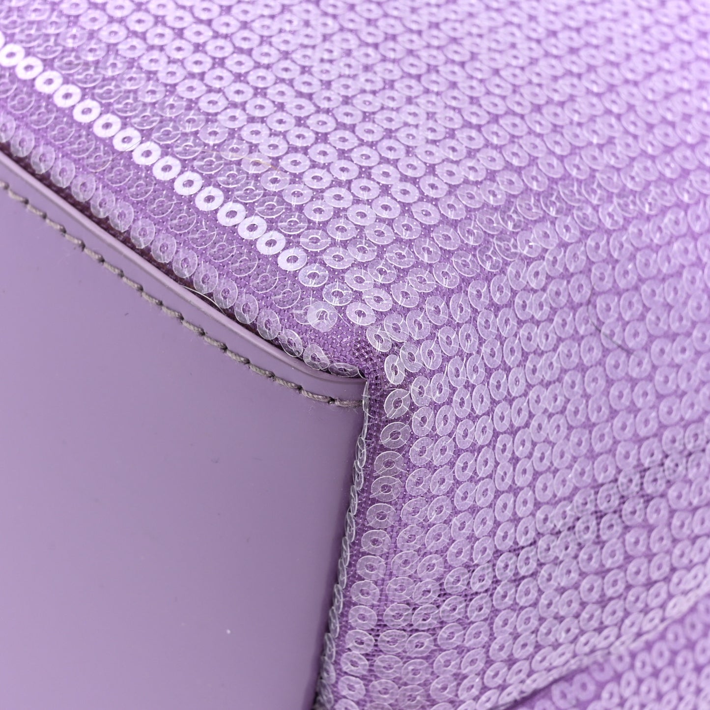Mesh Paillettes Spazzolato Logo Shopping Tote Lilium
