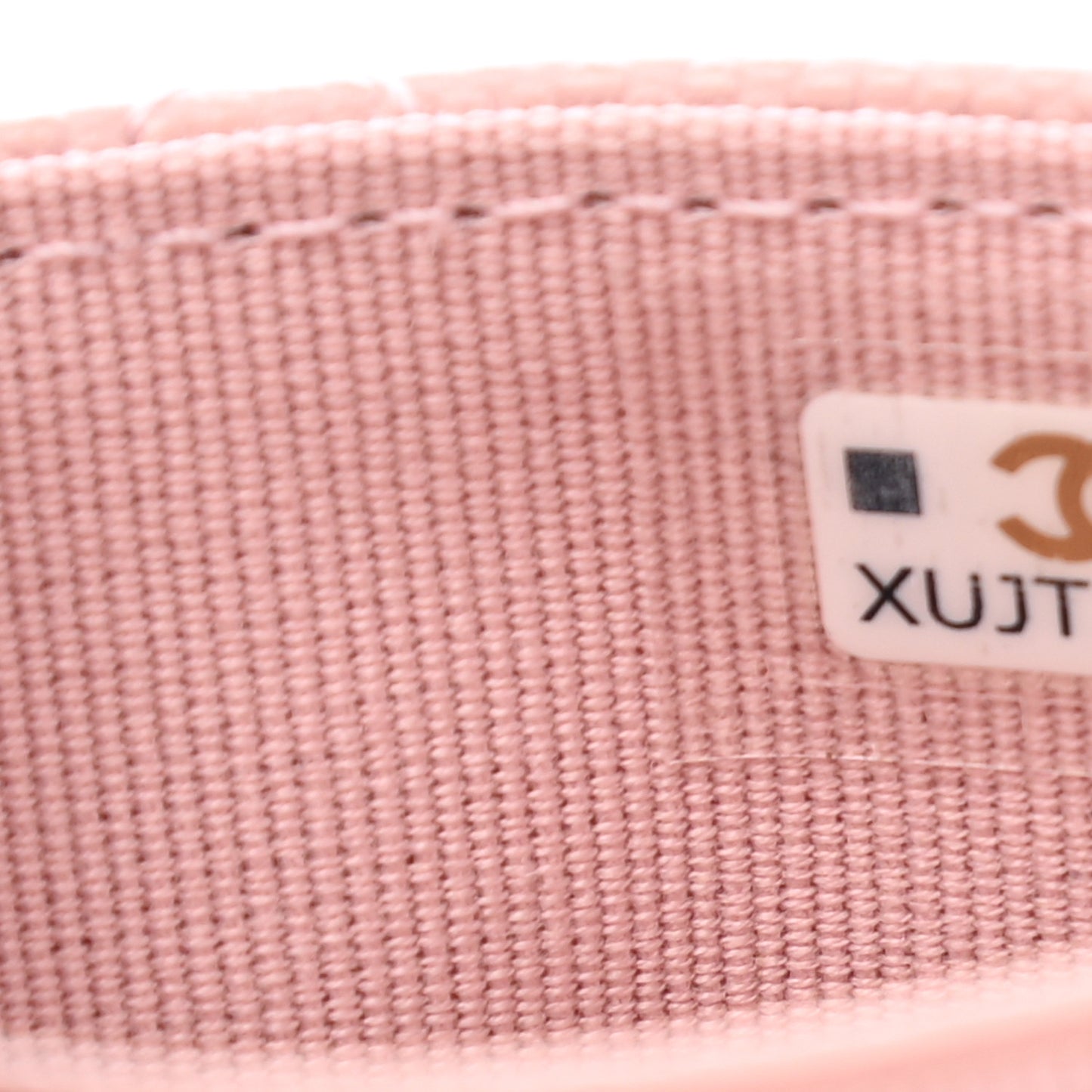 Caviar Quilted Flap Card Holder Wallet Light Pink