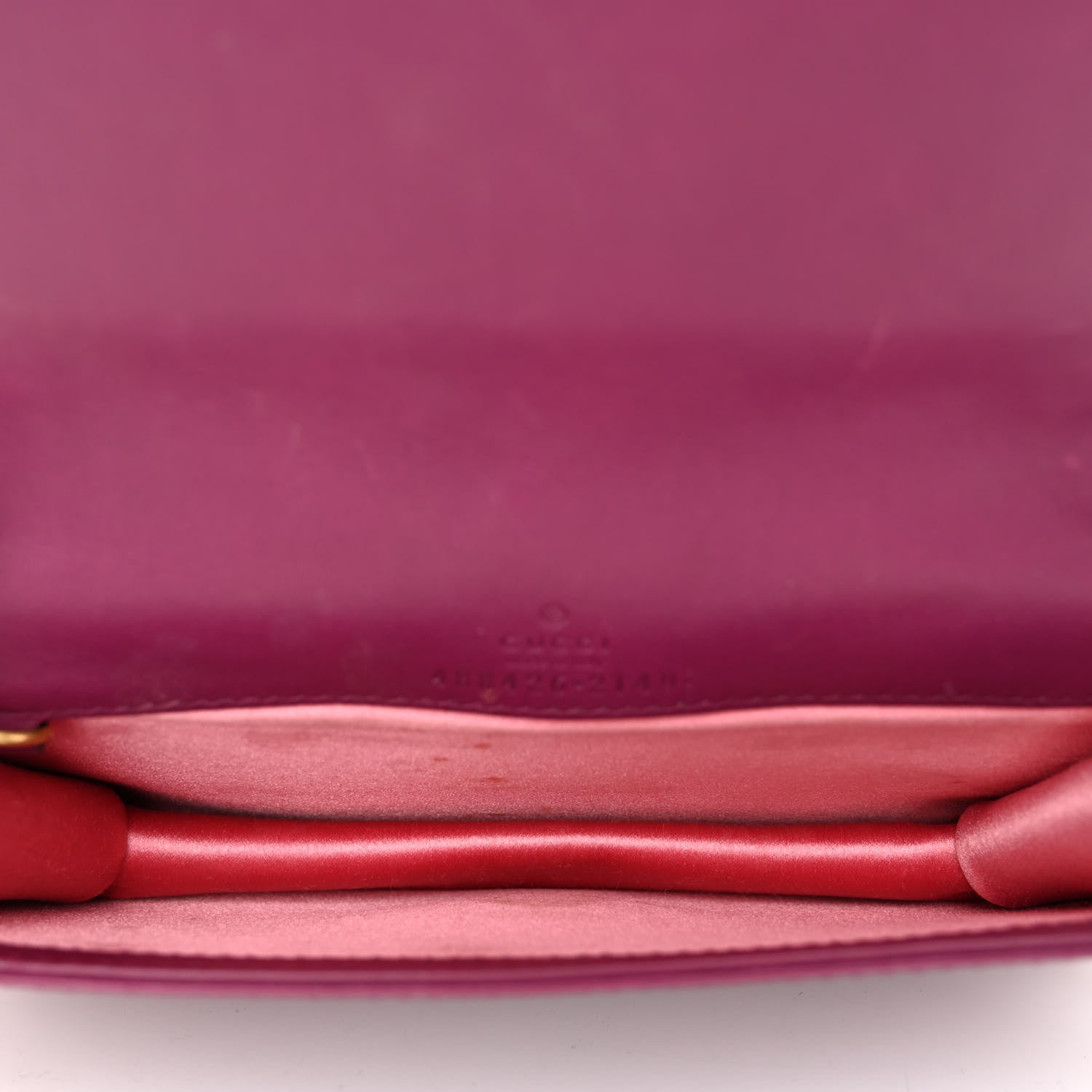 Gucci Velvet Matelasse GG Marmont Mini Bag Fuchsia Violet Cyclamen 5 of 12