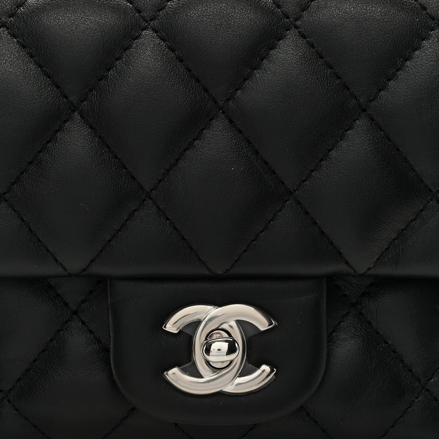 Chanel Calfskin Quilted CC Uniform Flap Belt Bag Black 7 of 10