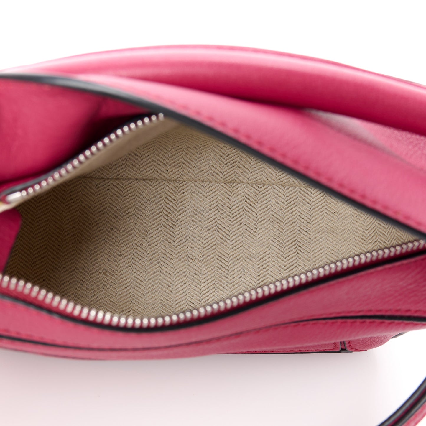 Calfskin Mini Puzzle Bag Raspberry