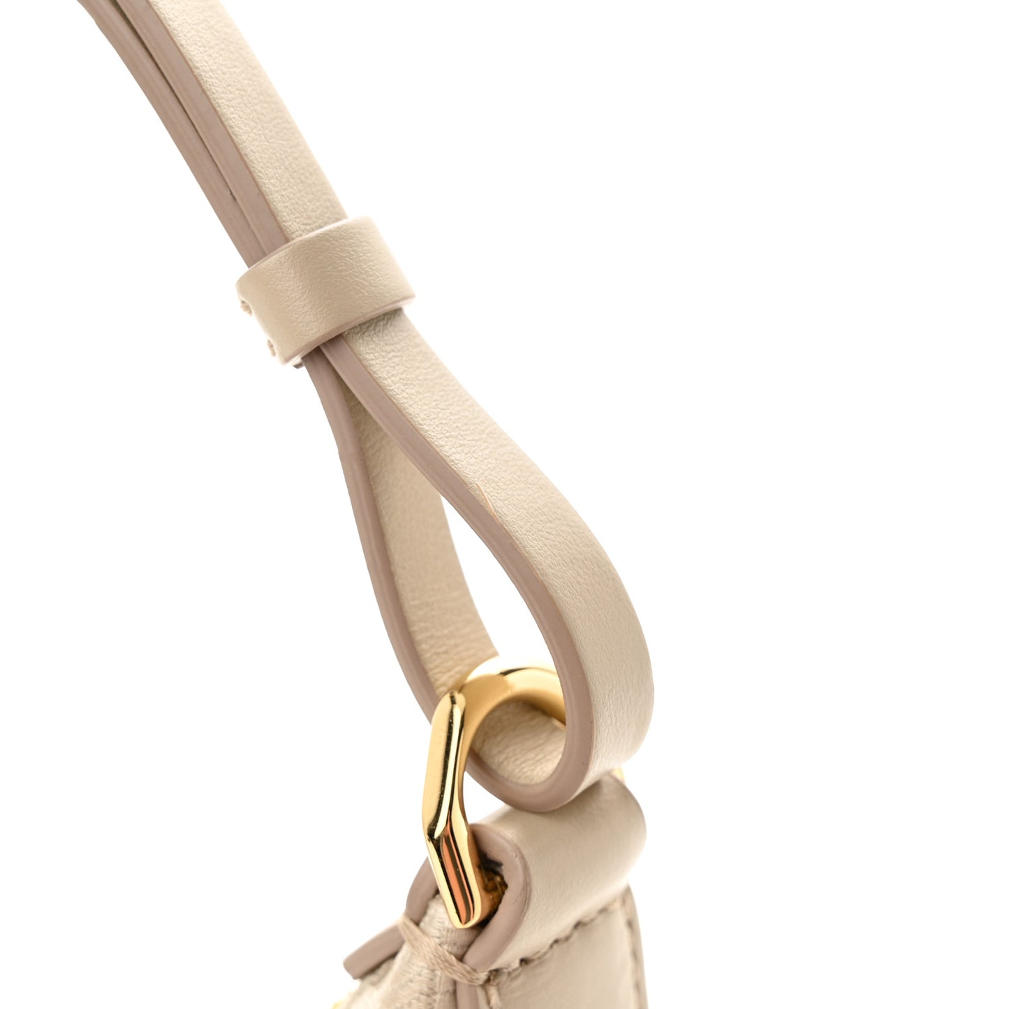 Coated Canvas Logo 4G Embossed Small Moon Cut Out Shoulder Bag Natural Beige