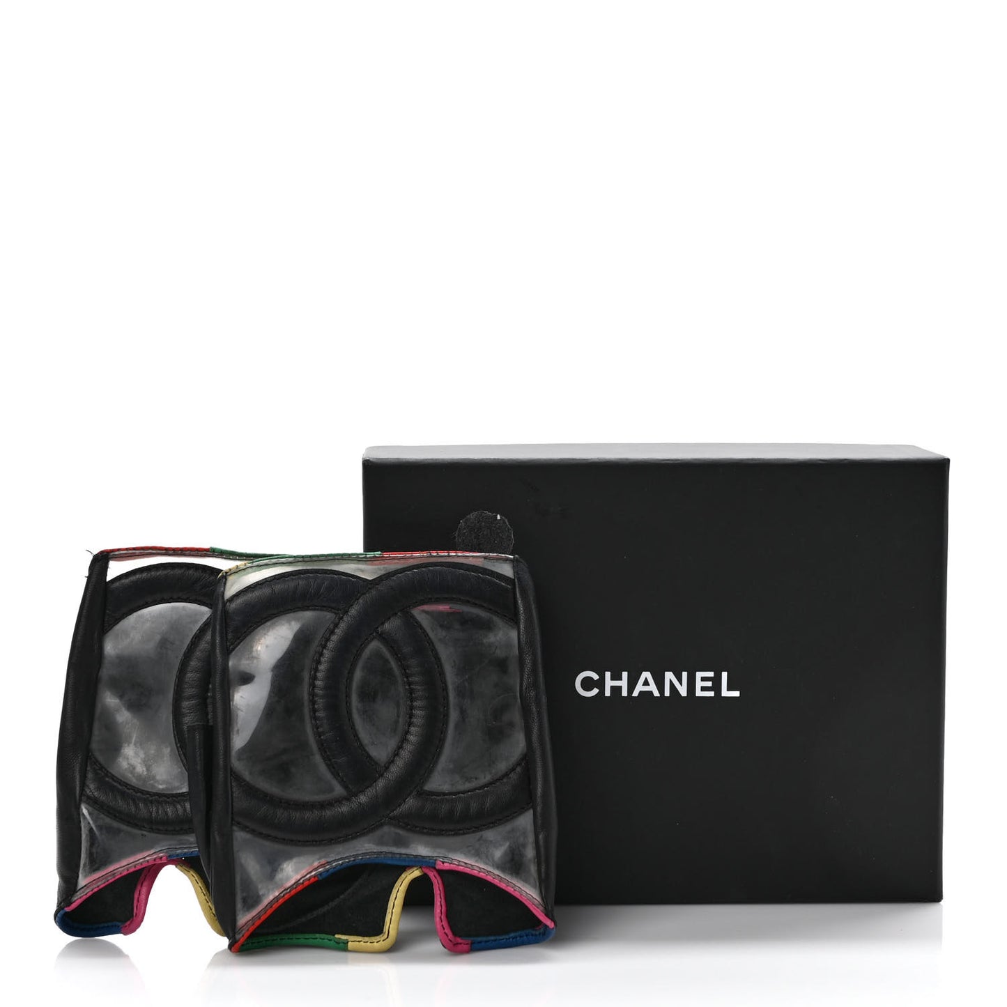 Lambskin PVC CC Gloves 7.5 Black Multi