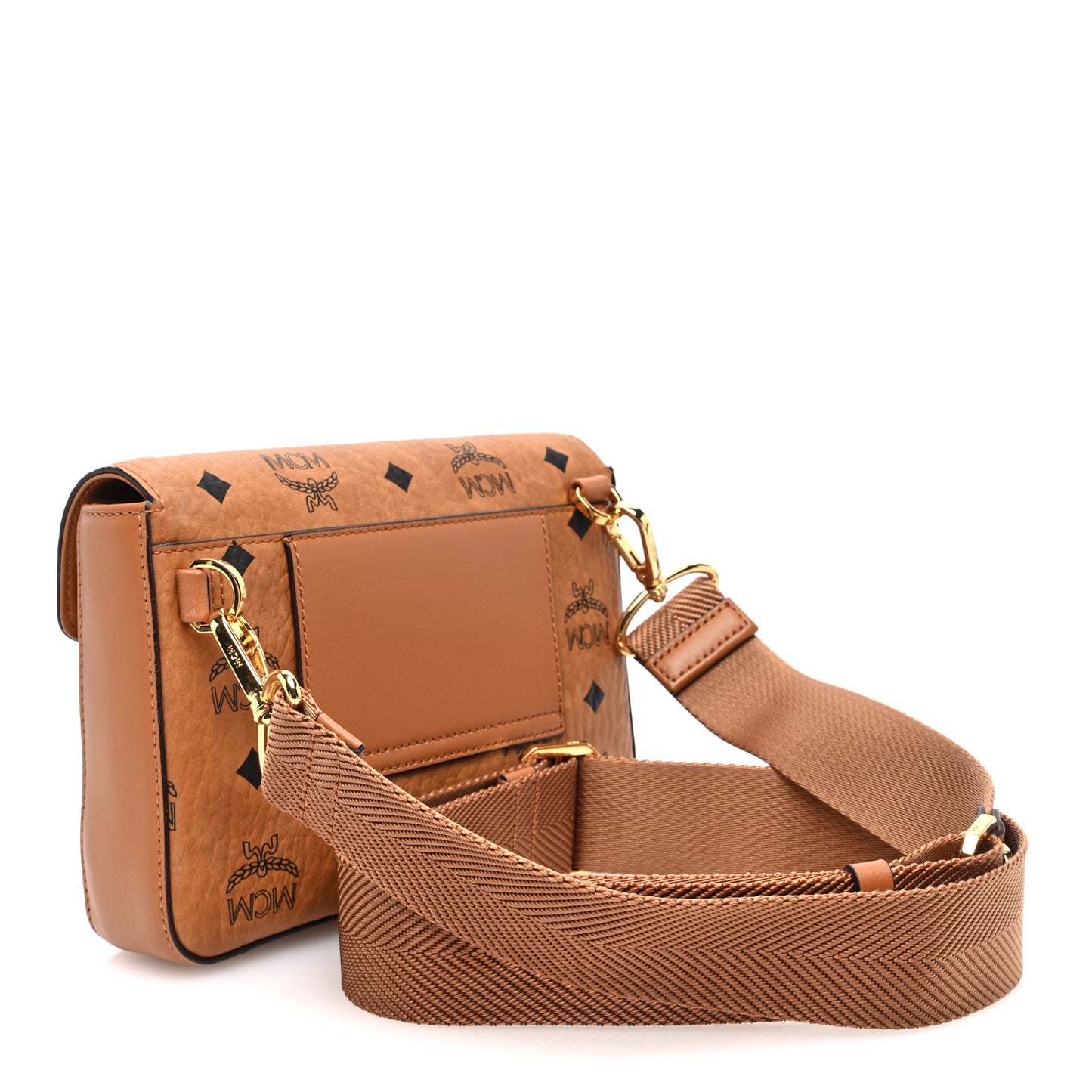 Visetos Small Millie Crossbody Belt Bag Cognac